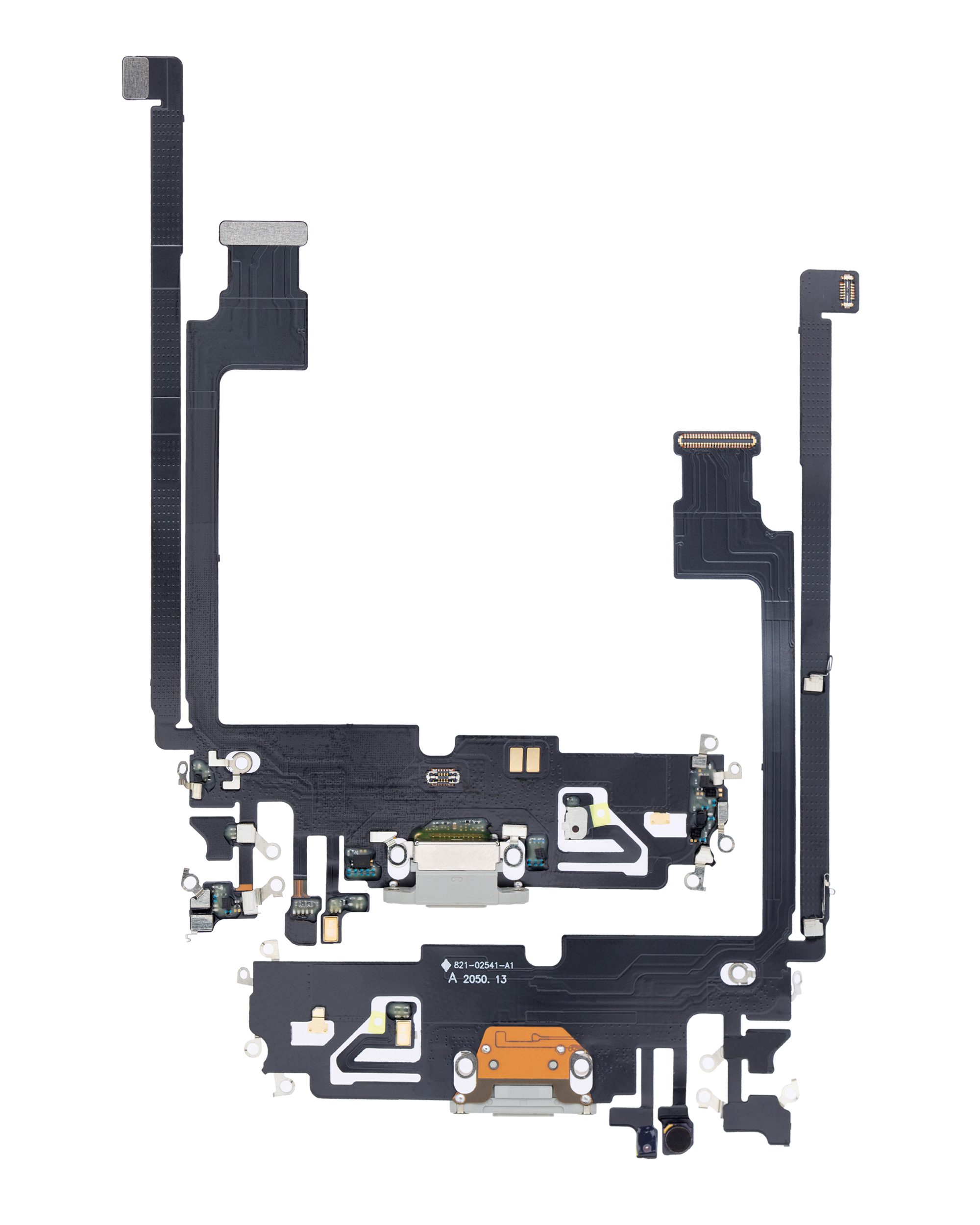 Ladebuchse Flexkabel für iPhone 12 Pro Max (Aftermarket Plus) (Silver (Silber)) – Bild 2