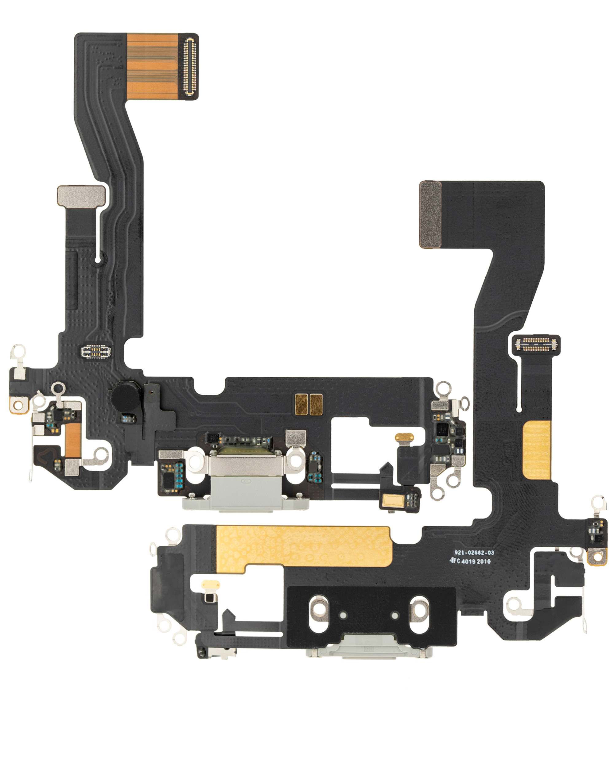 Ladebuchse Flexkabel für iPhone 12 Pro (ausgebautes Originalteil) (Silver (Silber)) – Bild 2