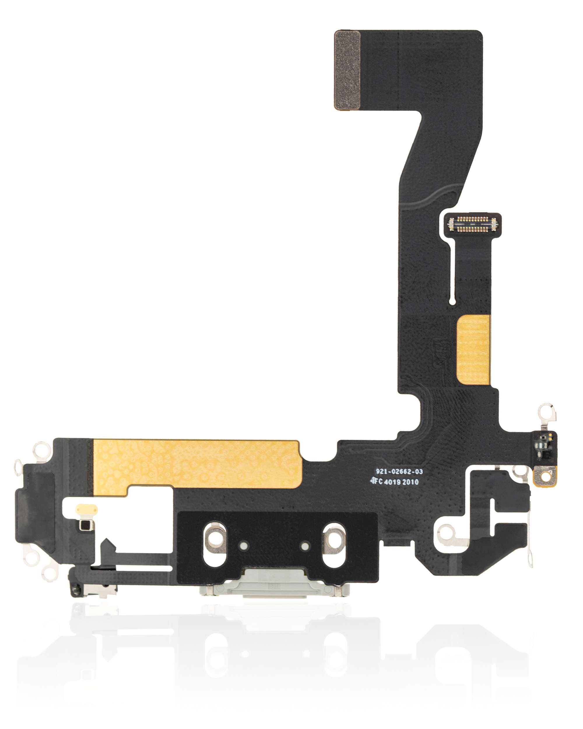Ladebuchse Flexkabel für iPhone 12 Pro (ausgebautes Originalteil) (Silver (Silber)) – Bild 3