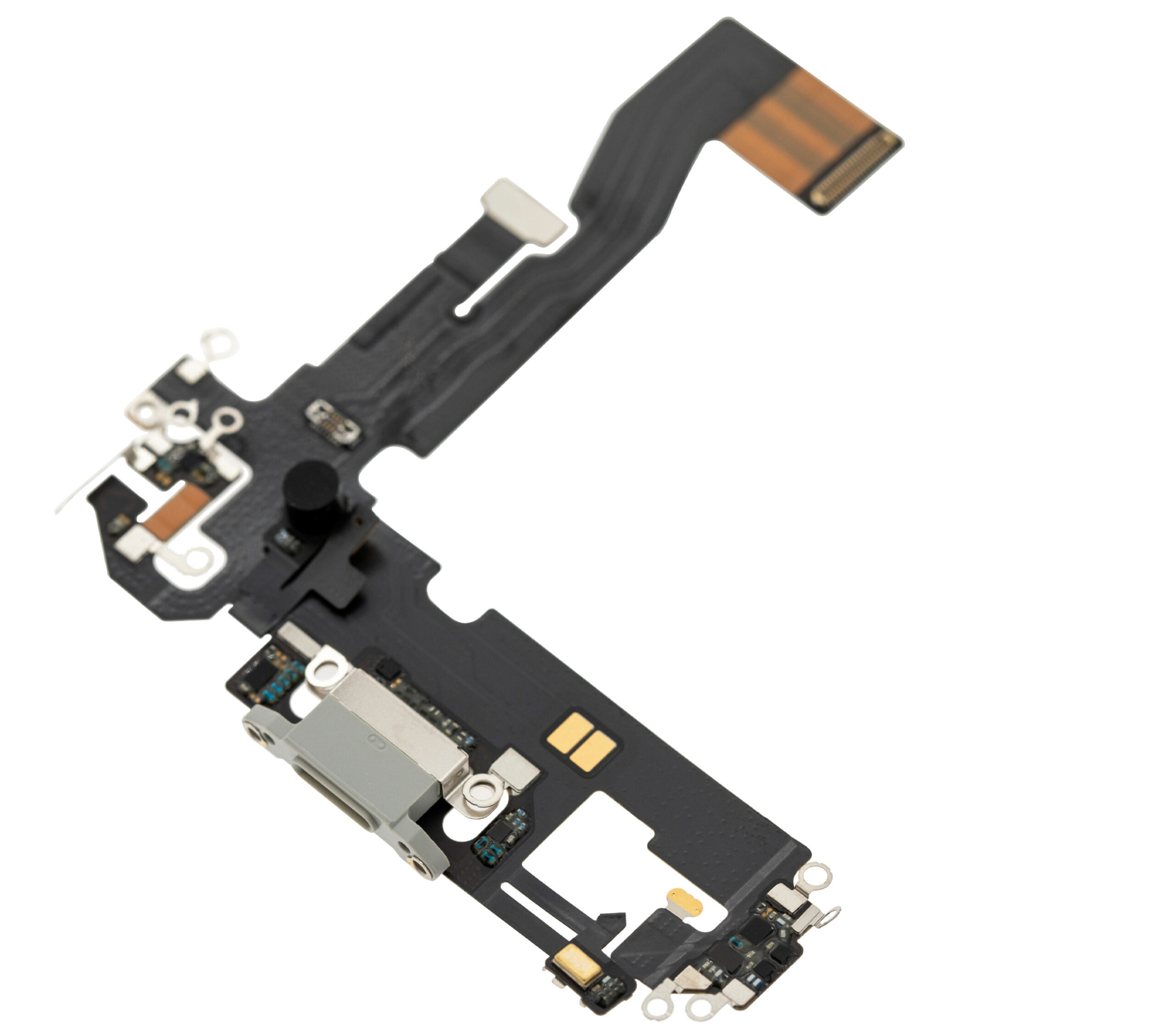 Ladebuchse Flexkabel für iPhone 12 Pro (ausgebautes Originalteil) (Silver (Silber)) – Bild 4