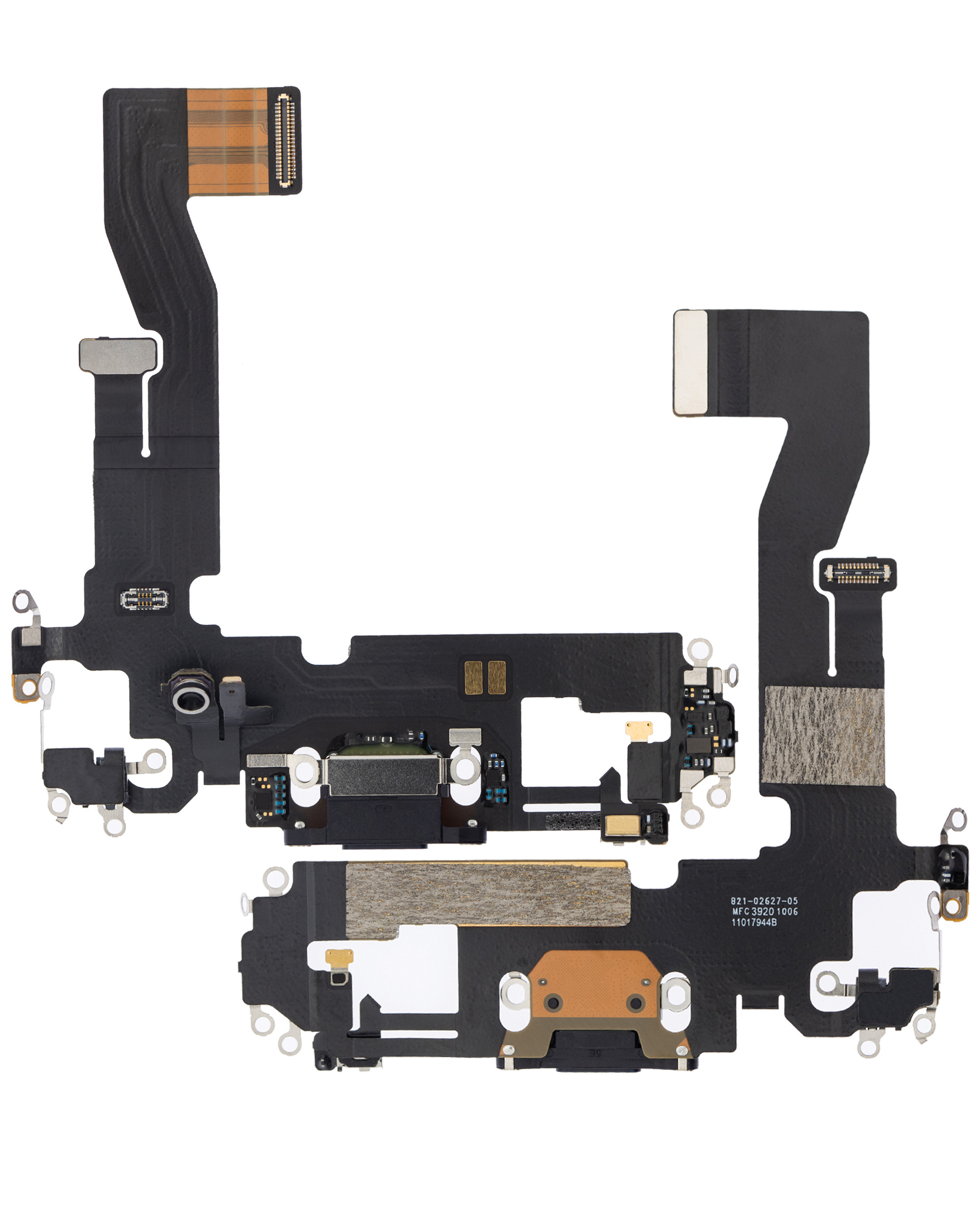 Ladebuchse Flexkabel für iPhone 12 / 12 Pro (ausgebautes Originalteil) (Graphite) – Bild 2