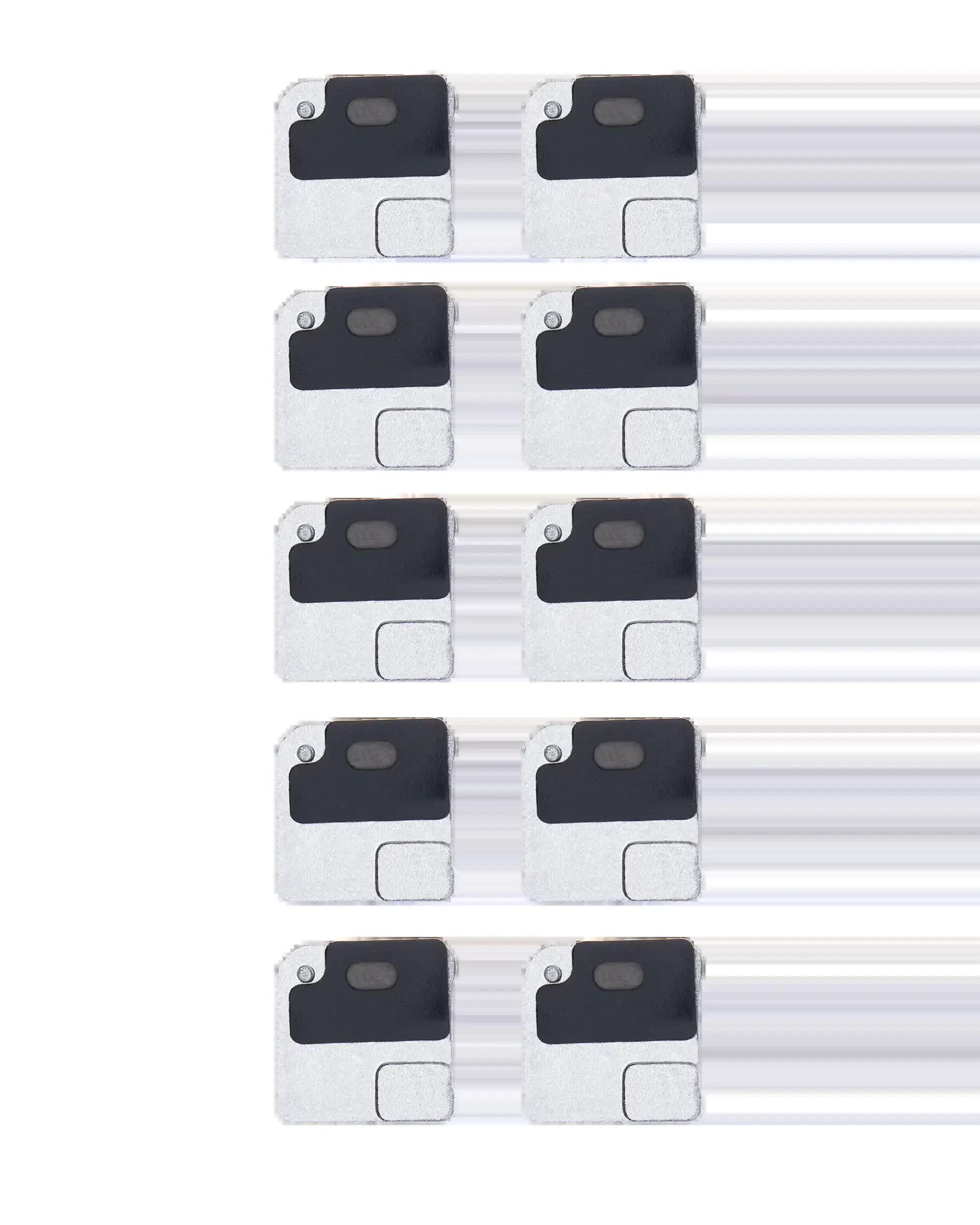 Flash Light / Power Flex Halterung mit Microphone Mesh für iPhone 12 (Black (Schwarz)) (10er-Pack)