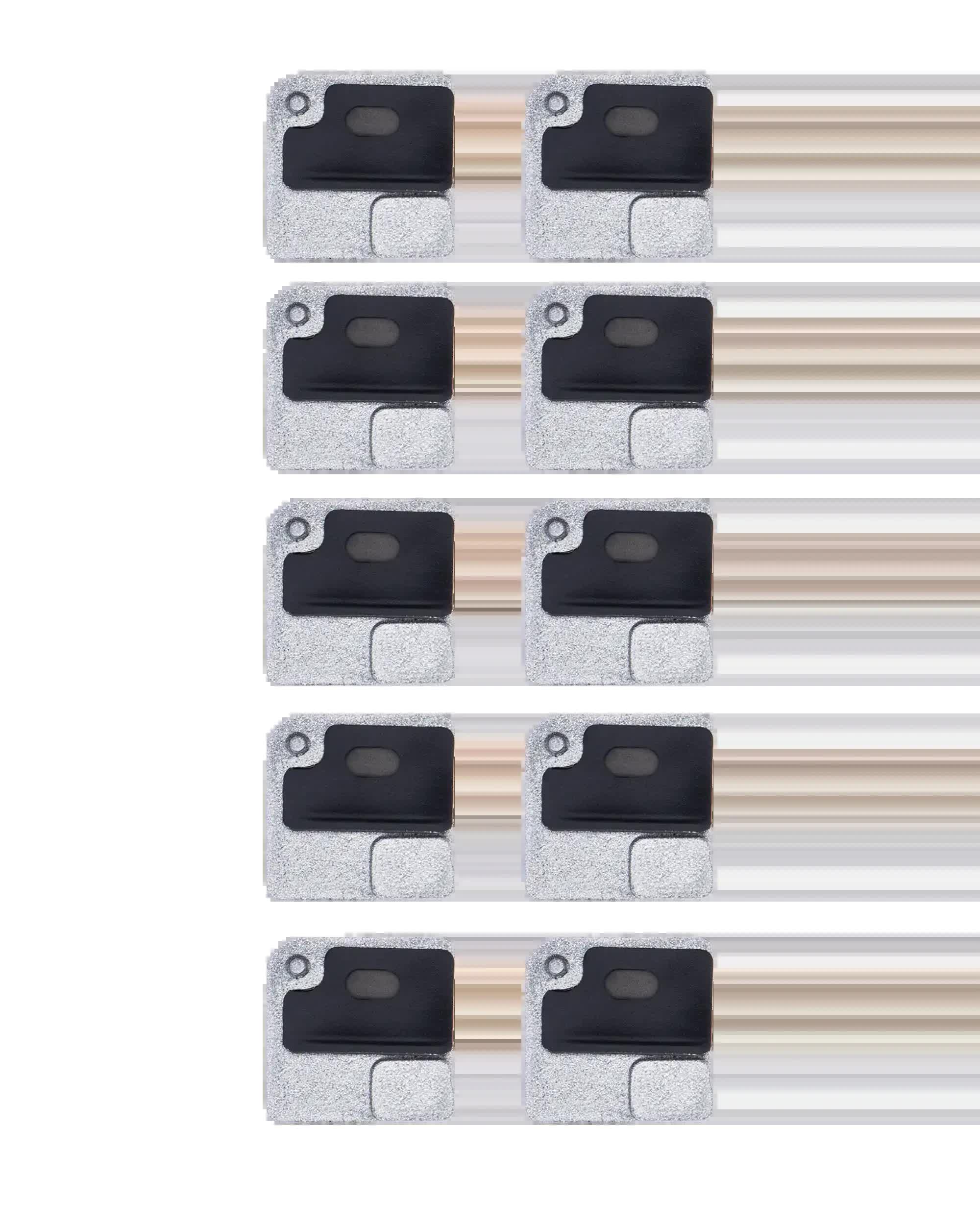 Flash Light / Power Flex Halterung mit Microphone Mesh für iPhone 12 (White (Weiß)) (10er-Pack)
