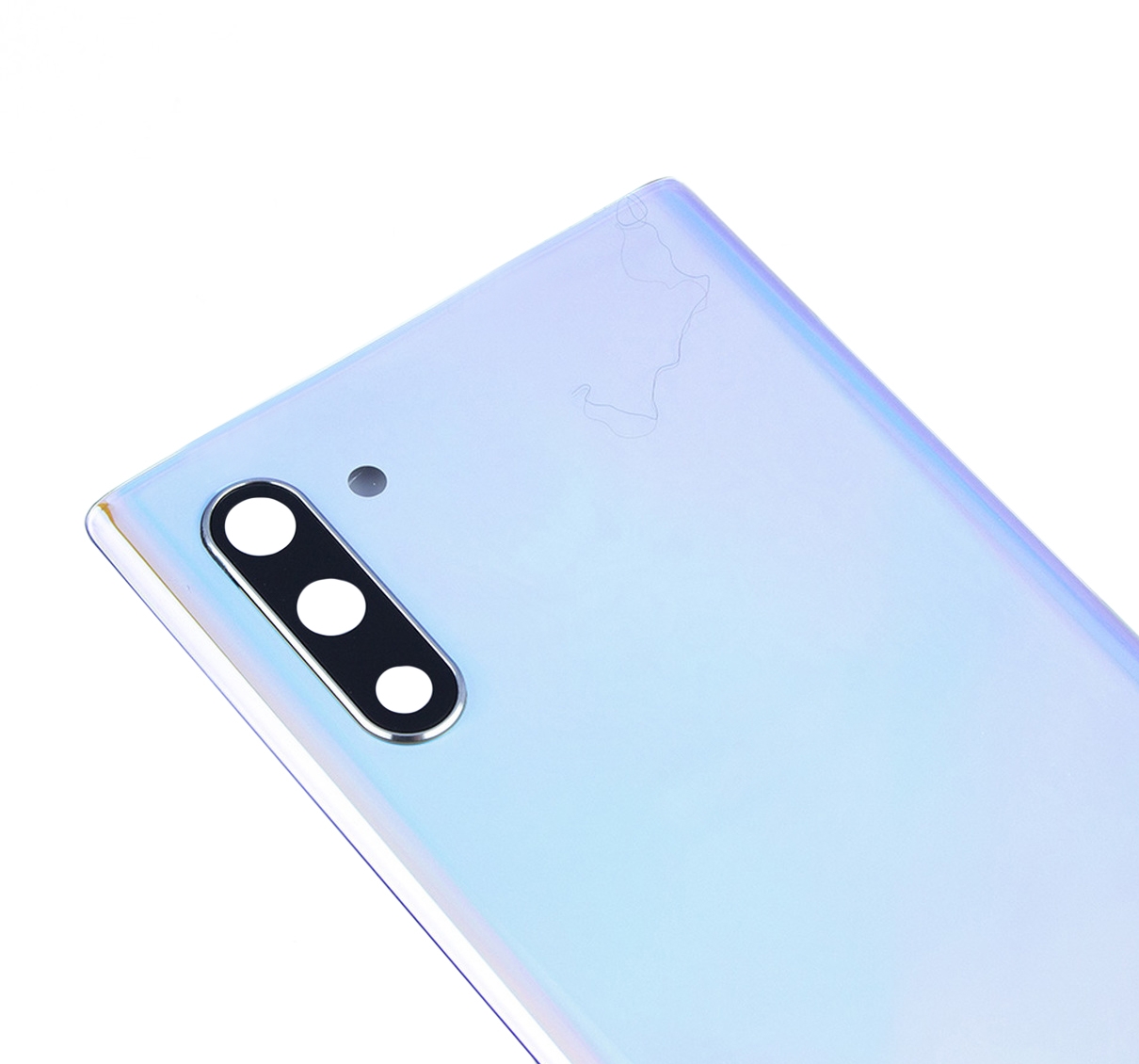 Rückdeckelglas mit Kameraglas für Samsung Galaxy Note 10 (Service Pack) (Aura Glow / Silver) – Bild 4