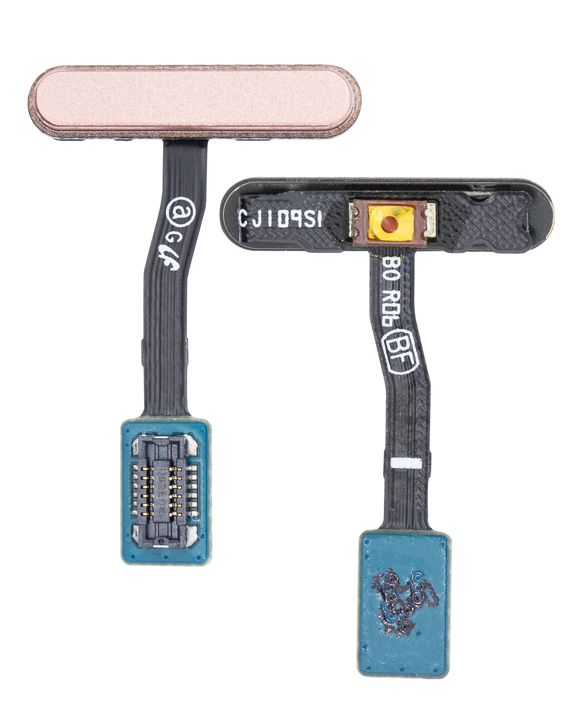 Power & Fingerabdrucksensor mit Flexkabel für Samsung Galaxy S10E (Flamingo Pink (Rosa)) – Bild 2