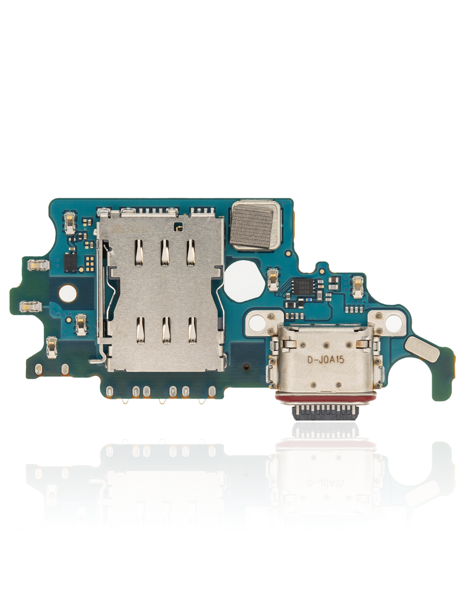 Ladebuchse mit SIM-Kartenleser für Samsung Galaxy S21 5G (G991U) (US-Version) (Service Pack) – Bild 3