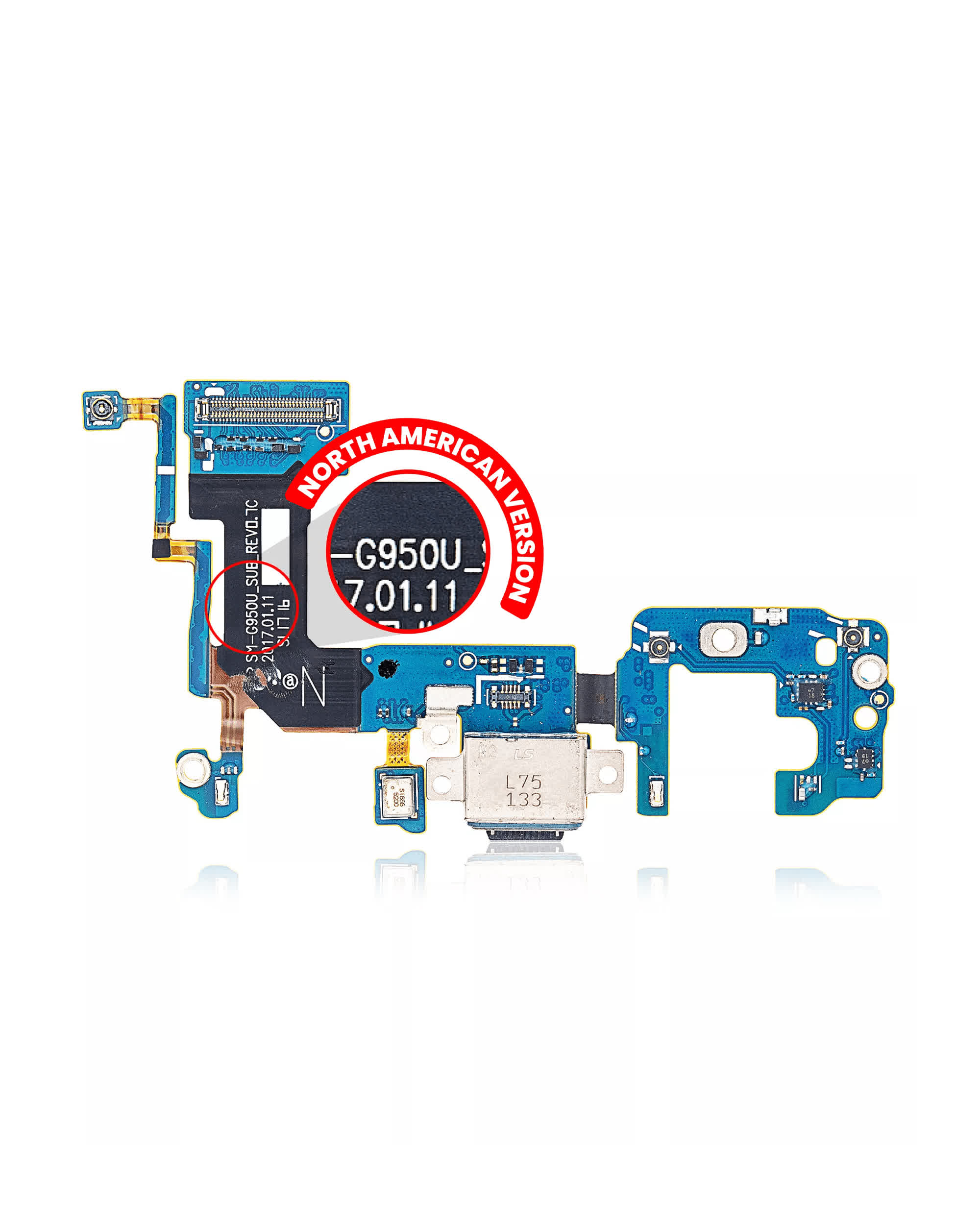 Ladebuchse mit Flexkabel für Samsung Galaxy S8 (G950U) (US-Version) (Service Pack)