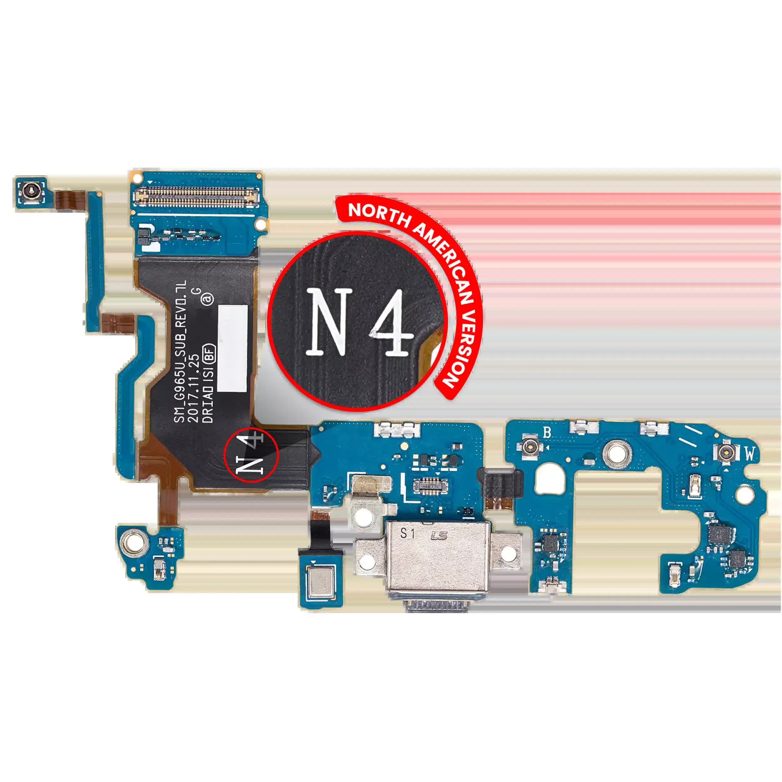Ladebuchse mit Flexkabel für Samsung Galaxy S9 Plus (G965U) (US-Version) (Service Pack)