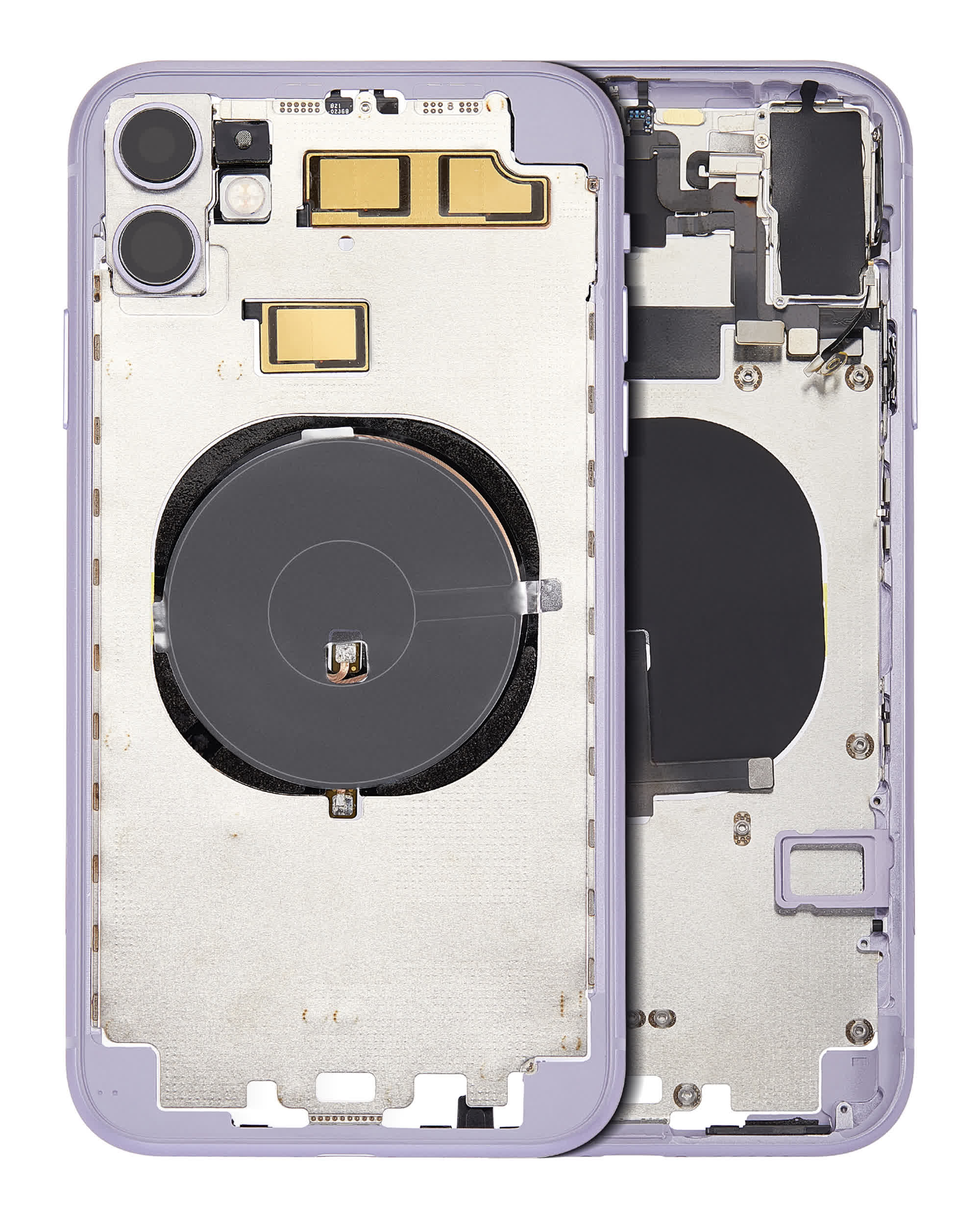 Rückgehäuse mit Kleinteilen vormontiert (ohne Rückdeckel) für iPhone 11 (Purple (Violett))