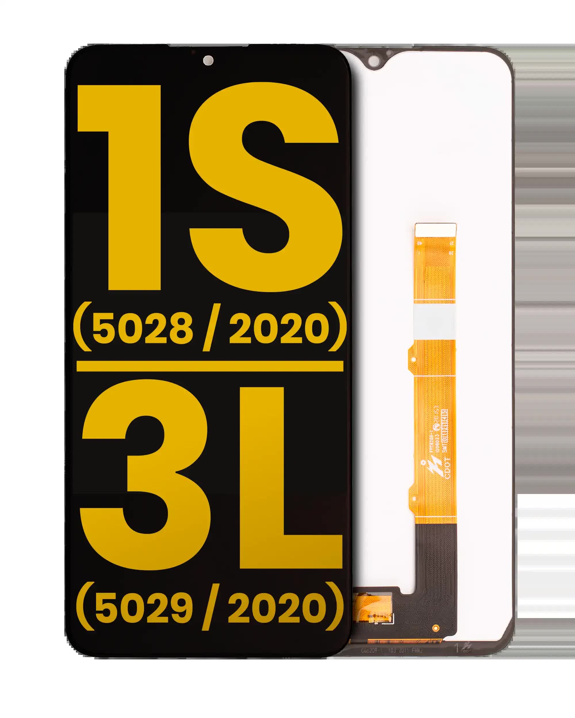 LCD Display ohne Rahmen für Alcatel 1S (5028 / 2020) / Alcatel 3L (5029 / 2020) (professionell aufgearbeitet)