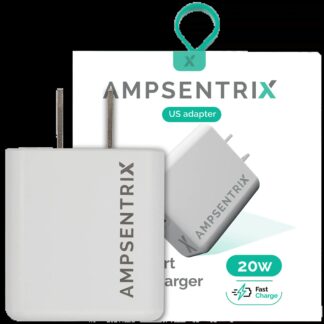AmpSentrix 20W Dual-Port (USB-C + USB-A)