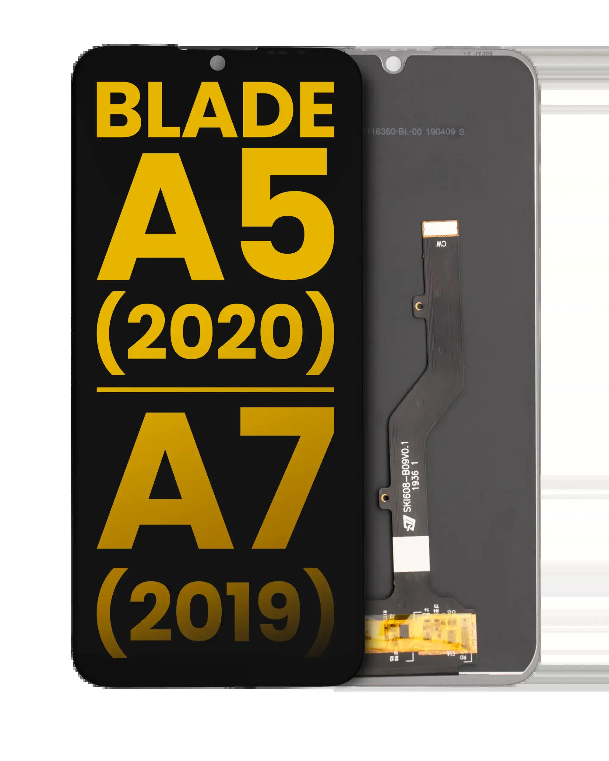 LCD Display ohne Rahmen für ZTE Blade A5 (2020) / A7 (2019) (professionell aufgearbeitet)