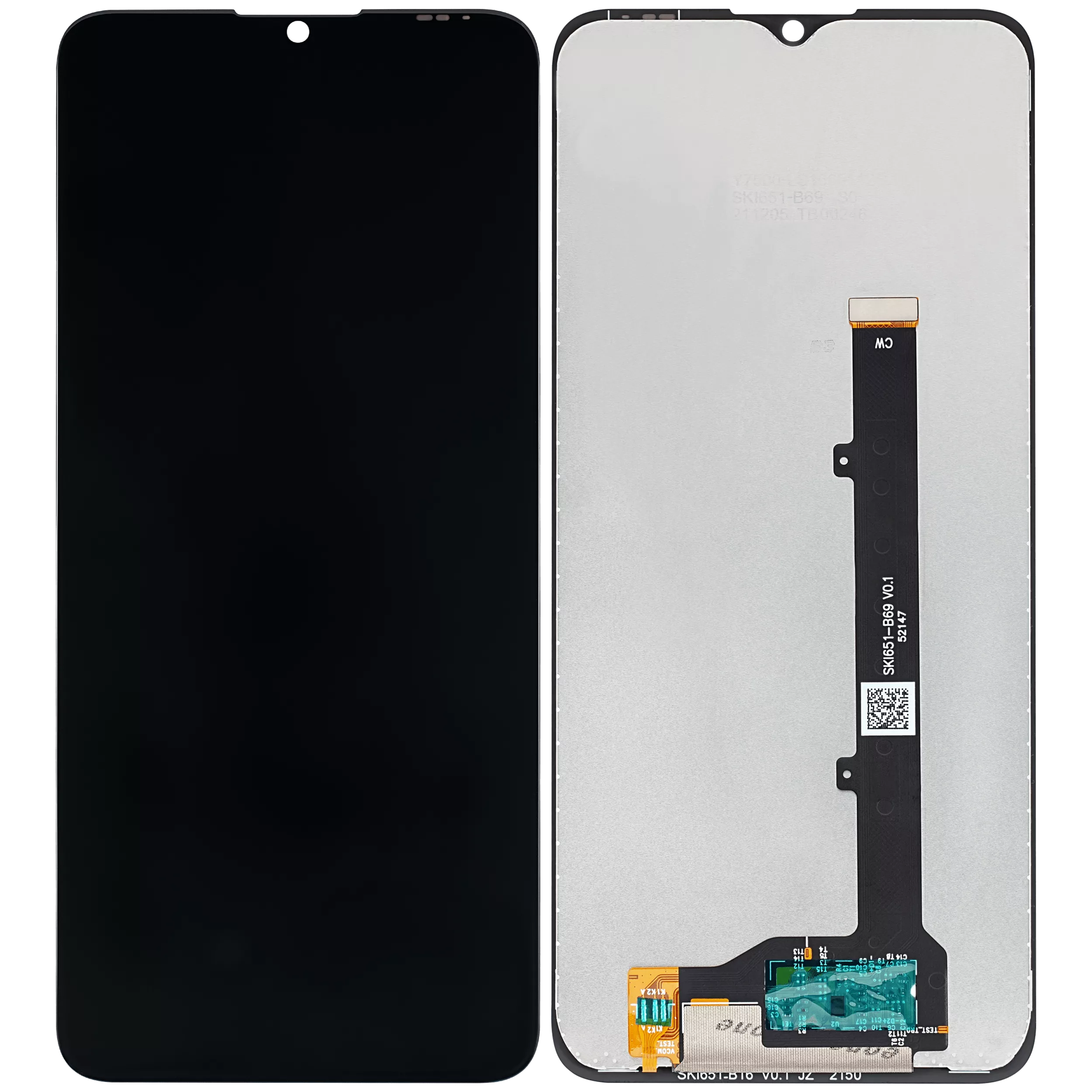 LCD Display ohne Rahmen für ZTE Blade A71 (A7030) (professionell aufgearbeitet) – Bild 2