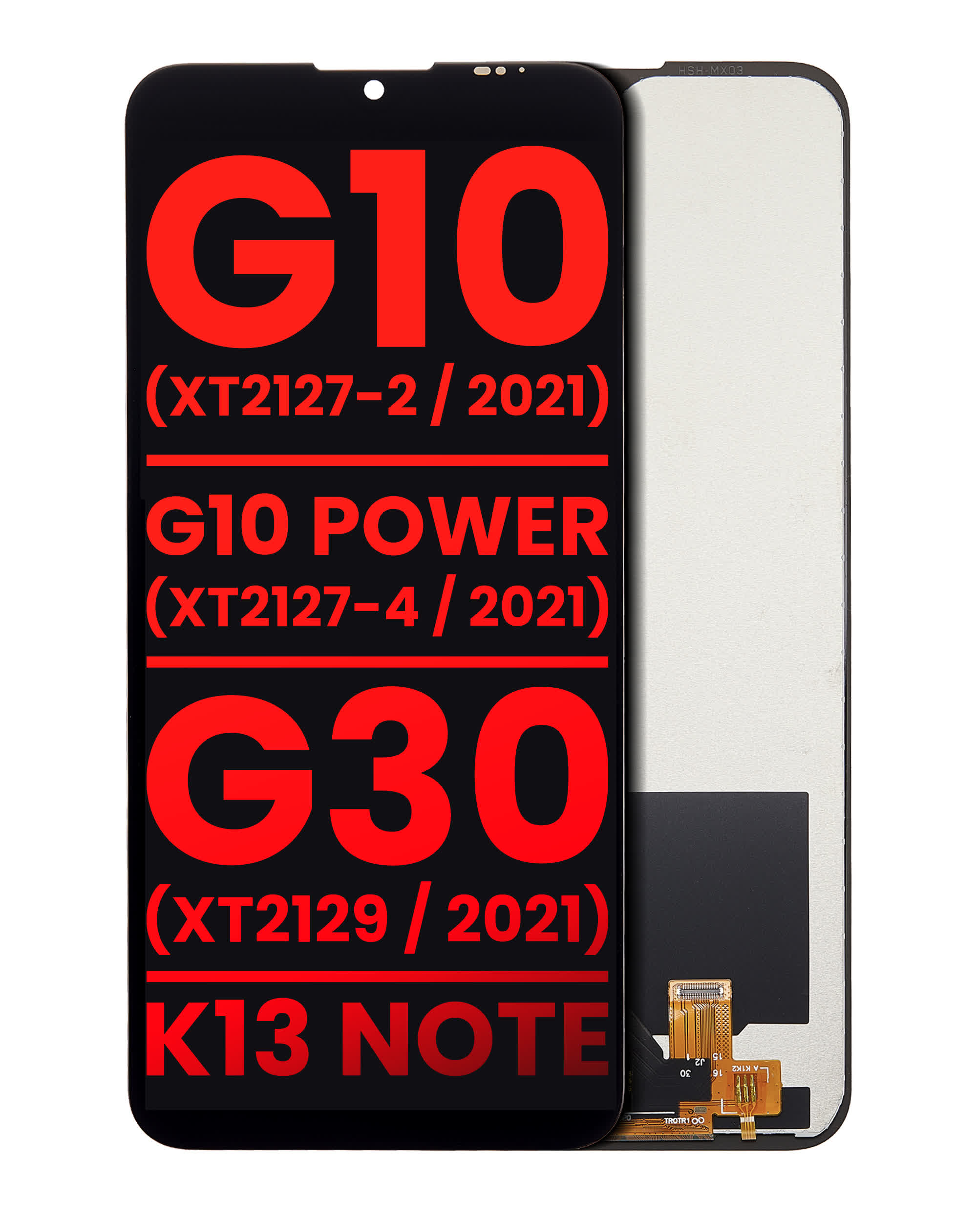 LCD Display ohne Rahmen für Motorola Moto G10 (XT2127-2 / 2021) / G10 Power (XT2127-4 / 2021) / G30 (XT2129 / 2021) / Lenovo K13 Note (Aftermarket