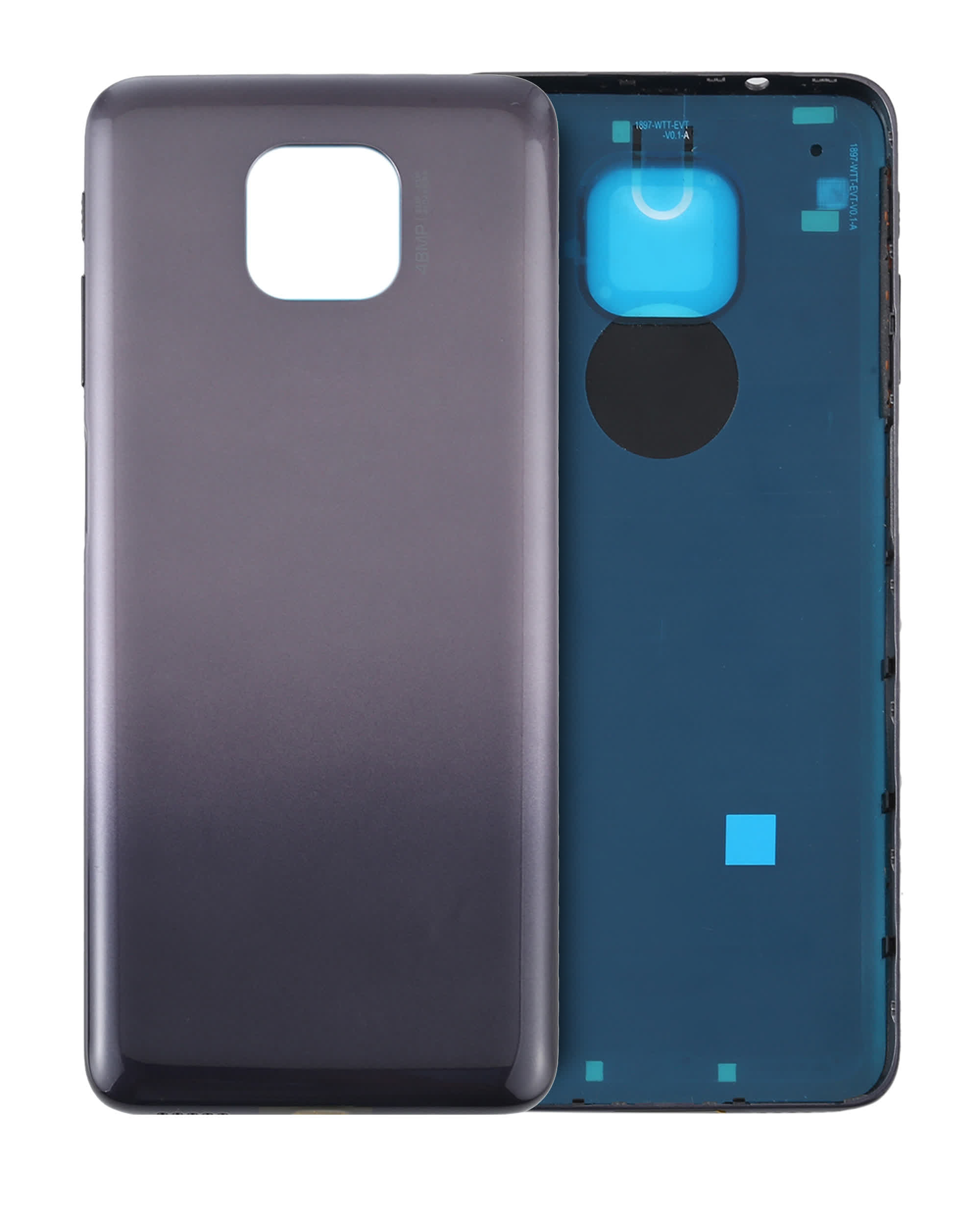 Rückdeckelglas für Motorola Moto G Power (XT2117 / 2021) (Flash Gray)