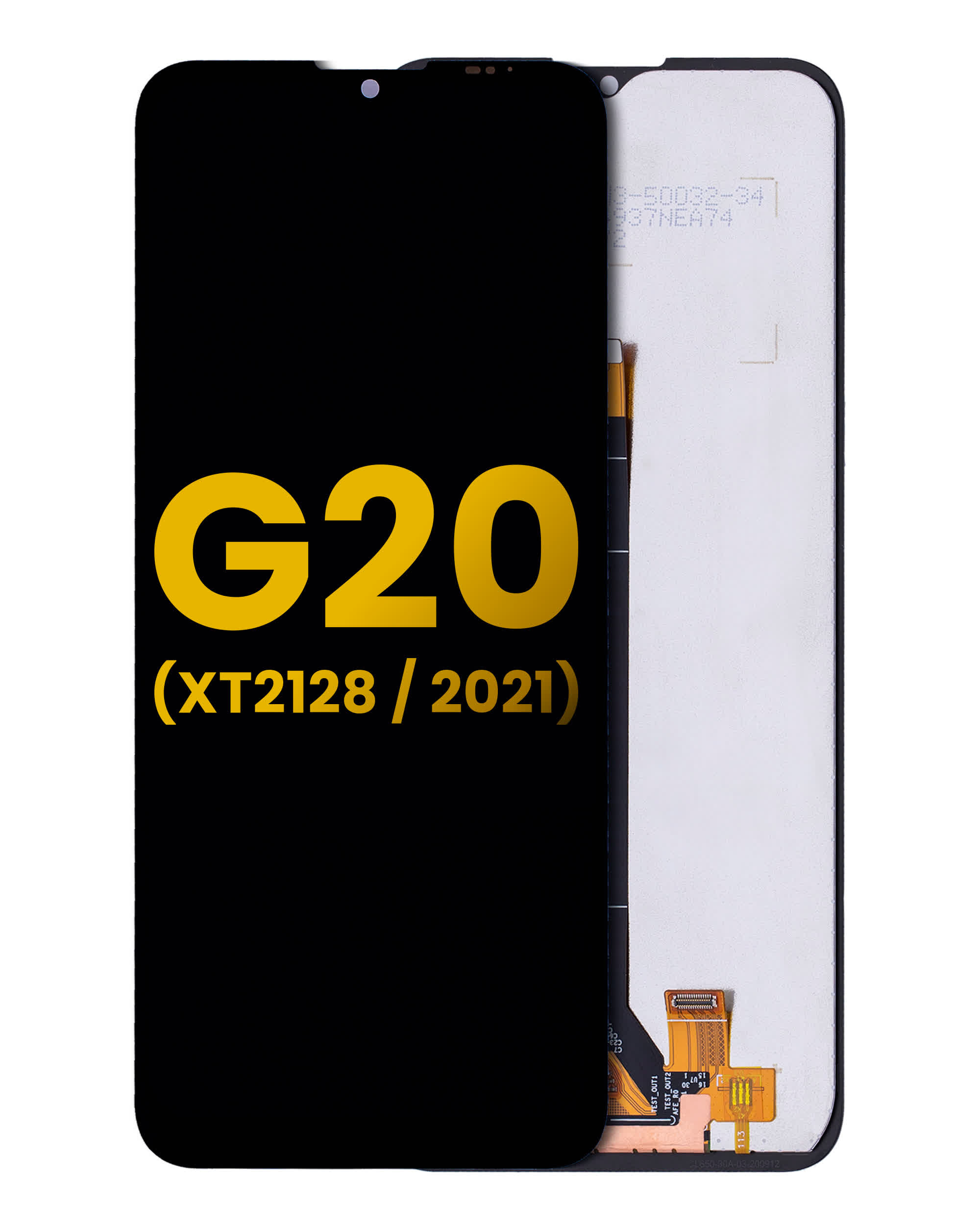 LCD Display ohne Rahmen für Motorola Moto G20 (XT2128 / 2021) (professionell aufgearbeitet)