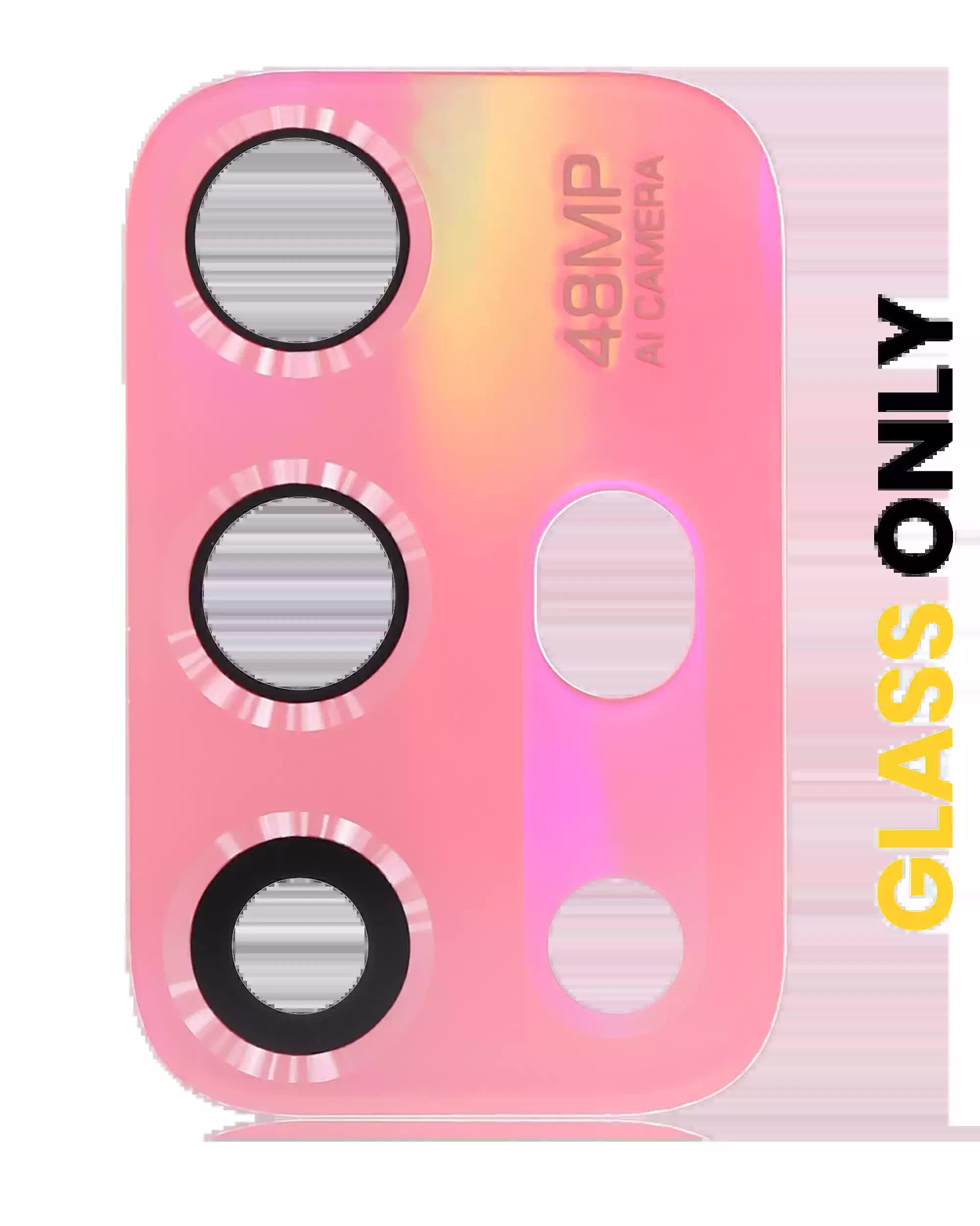 Rückkamera-Glas (nur Glas) mit Klebefolie für Motorola Moto G20 (XT2128 / 2021) (Flamingo Pink (Rosa))