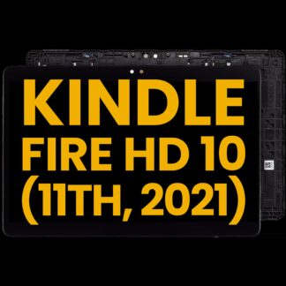 LCD Display mit Rahmen für Amazon Kindle Fire HD 10 (11th Gen, 2021) (professionell aufgearbeitet)
