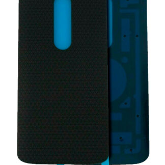 Rückdeckelglas für Motorola Droid Turbo 2 (XT1585 / XT1580 / XT1581 / 2015) (ausgebautes Originalteil: Grade A) (Black (Schwarz))