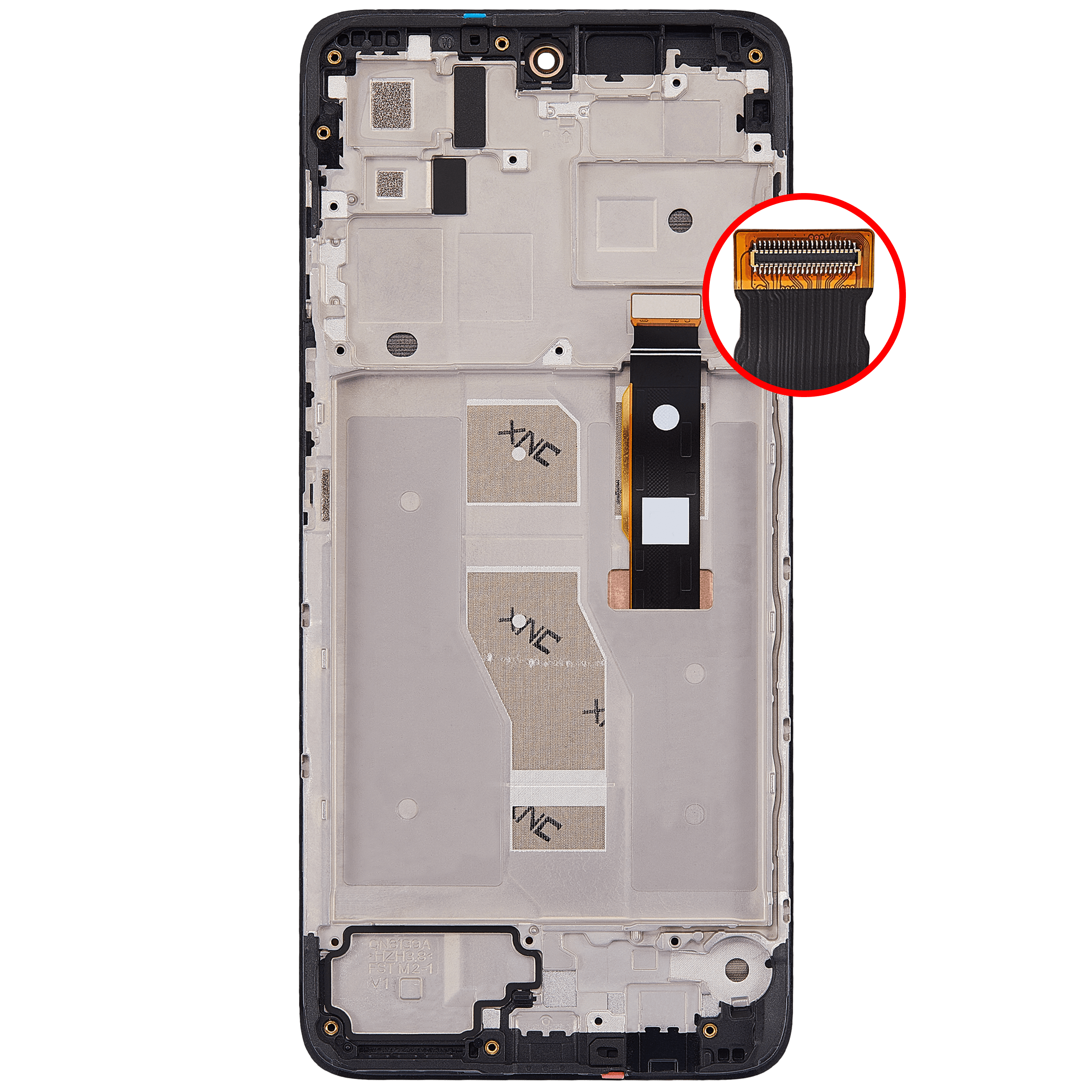 OLED Display mit Rahmen für Motorola Moto G52 (XT2221 / 2022) (professionell aufgearbeitet) – Bild 4