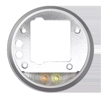 Rückkamera-Glas Halterung und Blitzdiffusor für Motorola Moto Z Play Droid (XT1635 / 2016) (Silver (Silber))