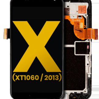 LCD Display mit Rahmen für Motorola Moto X (XT1060 / 2013) (professionell aufgearbeitet)