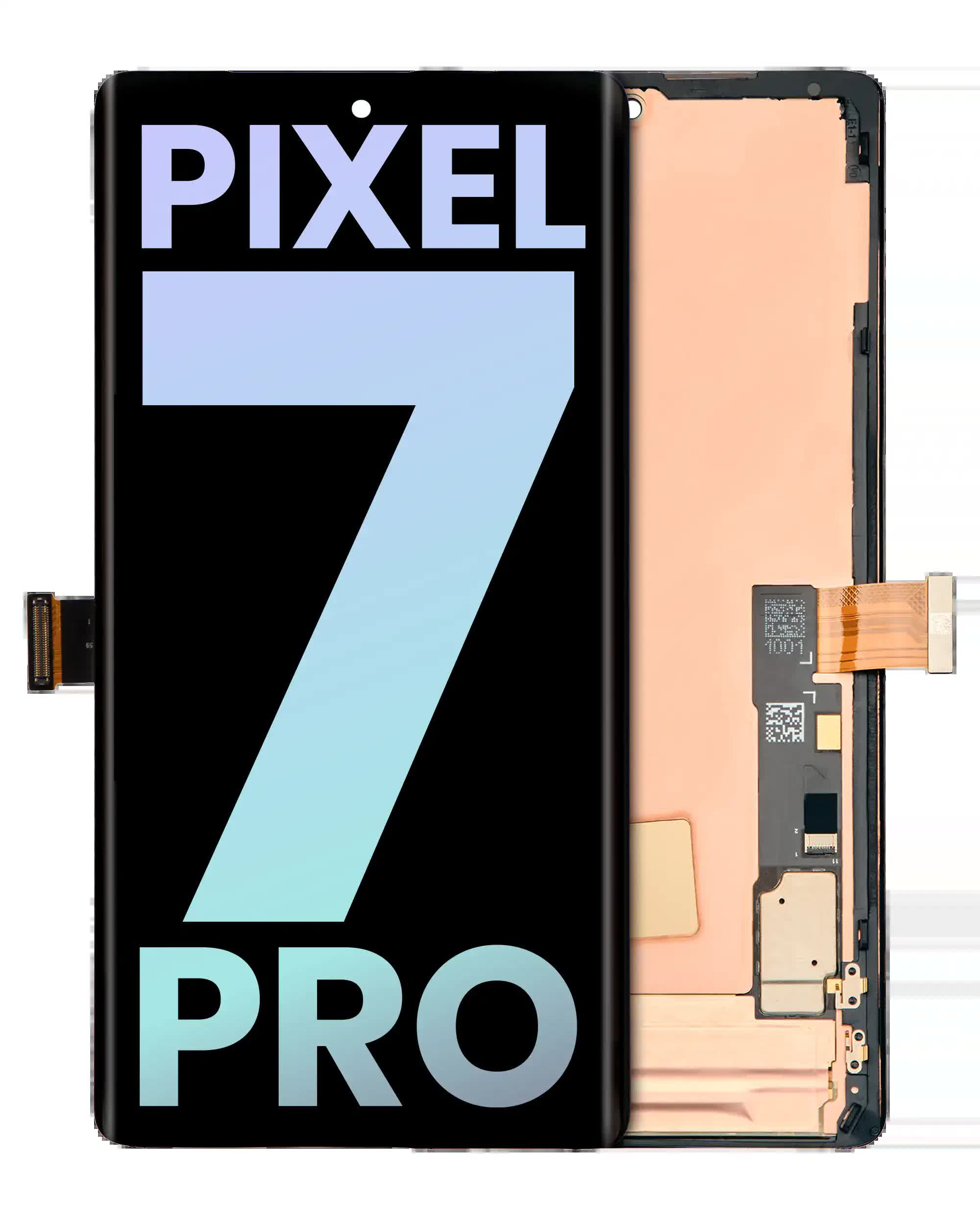 OLED Display mit Rahmen (mit Fingerprint Sensor) für Google Pixel 7 Pro (Original)