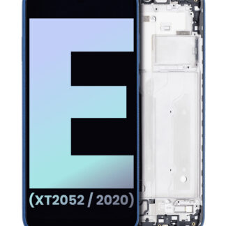 LCD Display mit Rahmen für Motorola Moto E (XT2052 / 2020) (Original) (Midnight Blue)