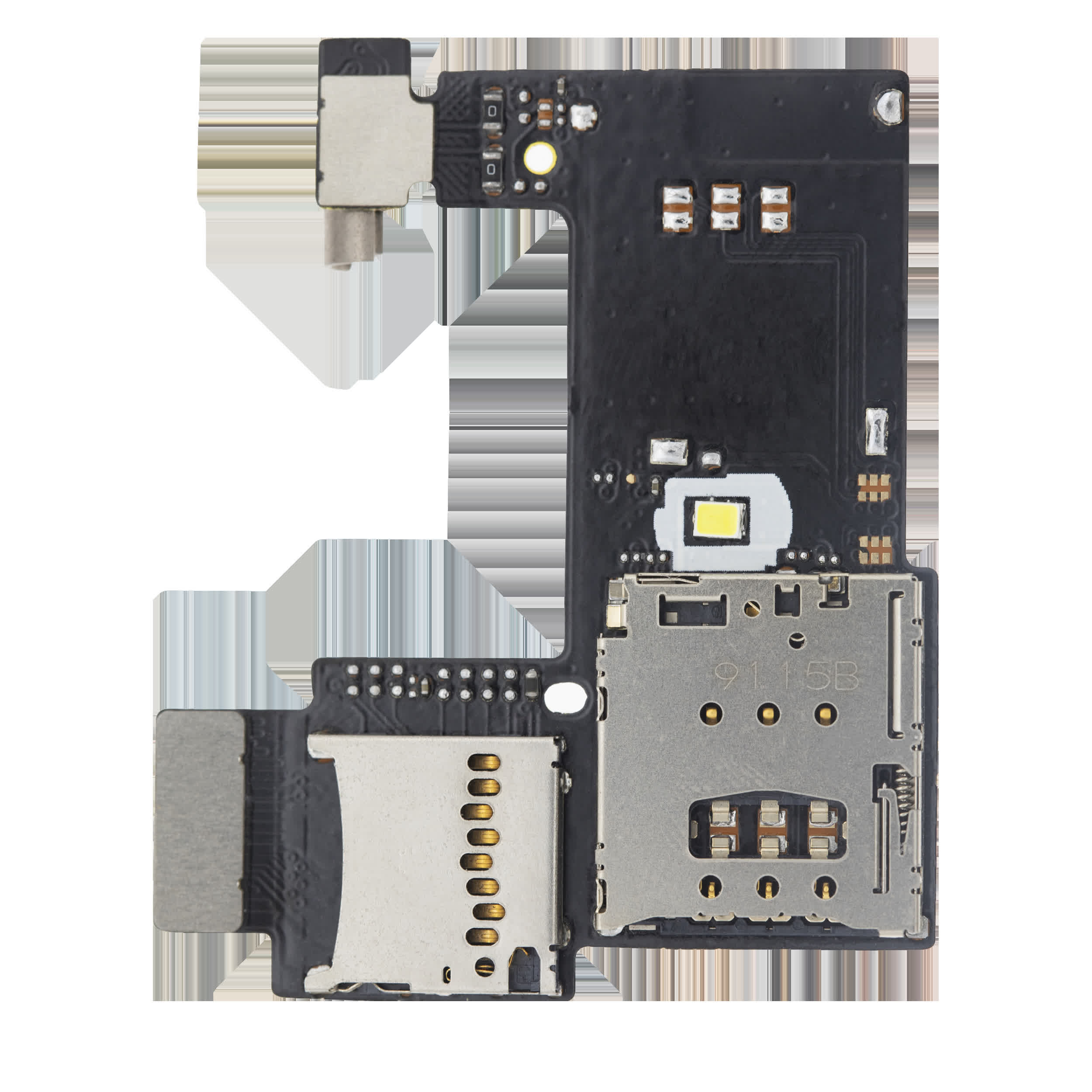 SIM-Kartenleser Flex mit Platine für Motorola Moto G2 (XT1068 / 2014) (Single Sim)