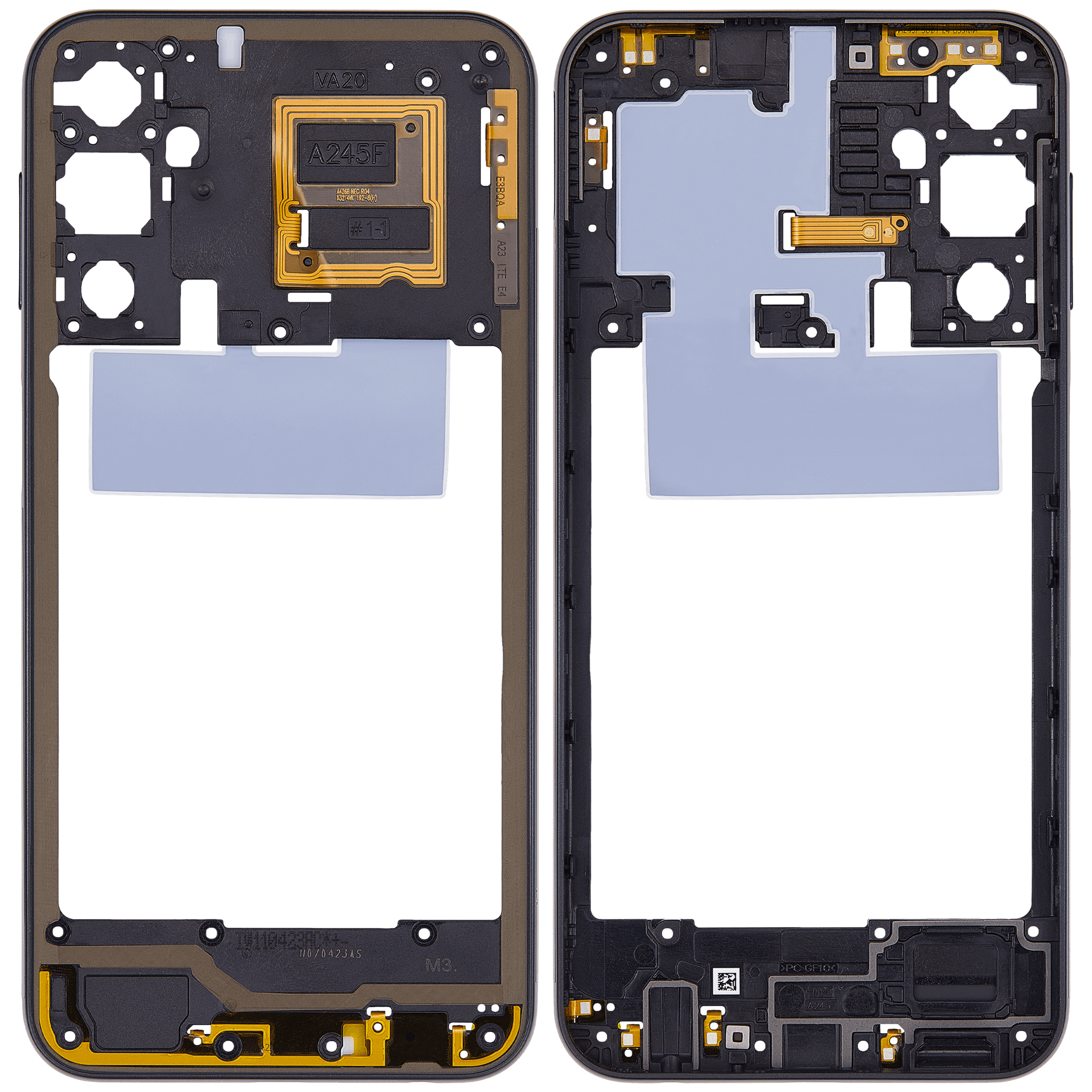 Mittelrahmen für Samsung Galaxy A24 4G (A245 / 2023) (Black (Schwarz)) – Bild 2