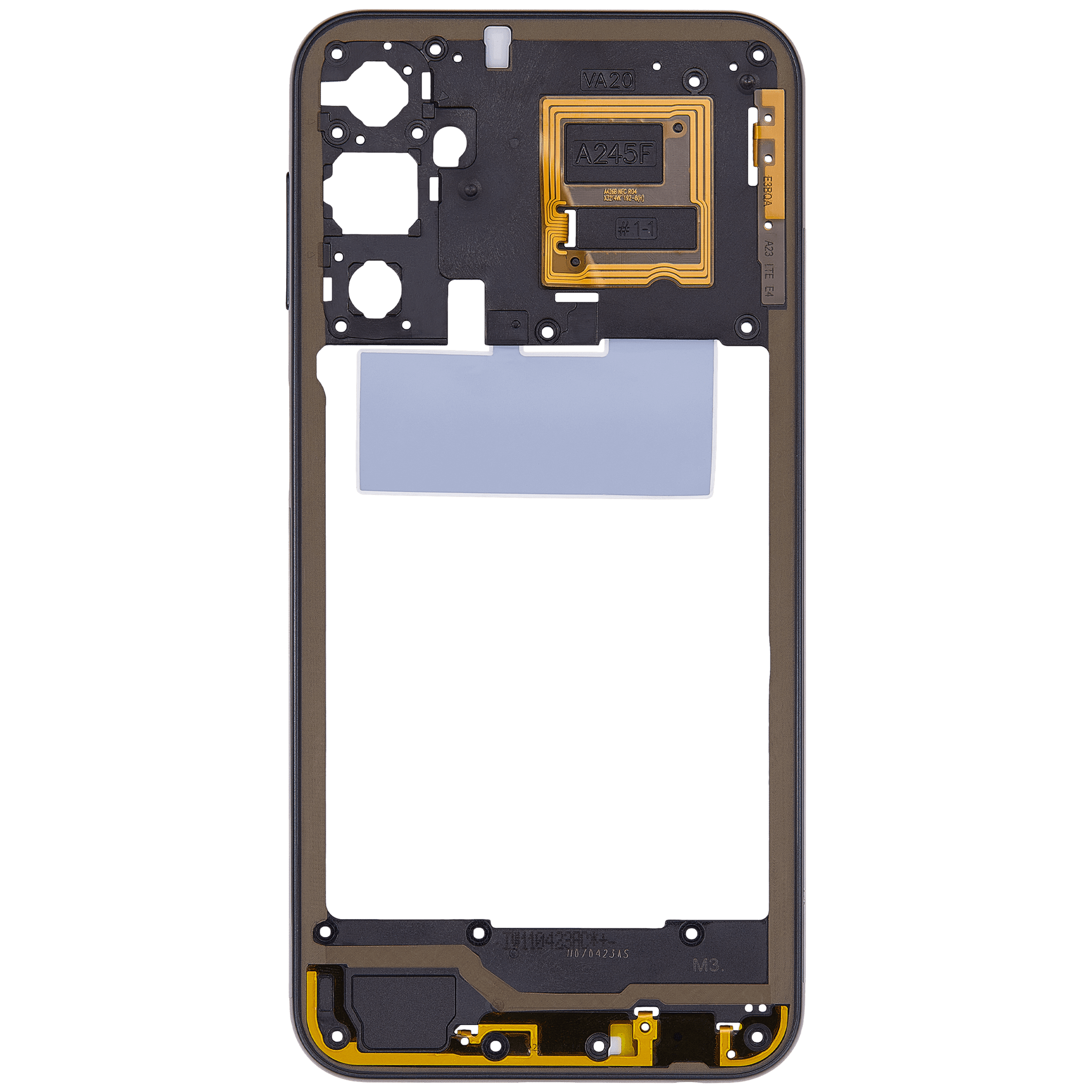 Mittelrahmen für Samsung Galaxy A24 4G (A245 / 2023) (Black (Schwarz)) – Bild 3
