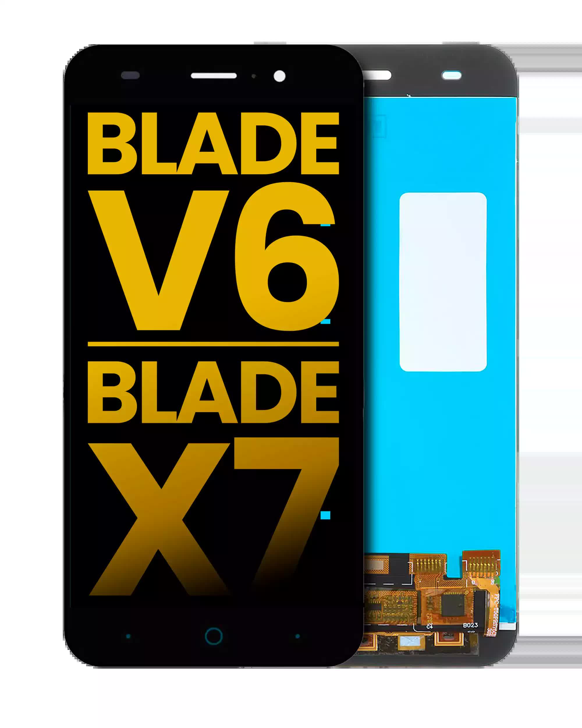 LCD Display ohne Rahmen für ZTE Blade V6 / ZTE Blade X7 (professionell aufgearbeitet) (Black (Schwarz))