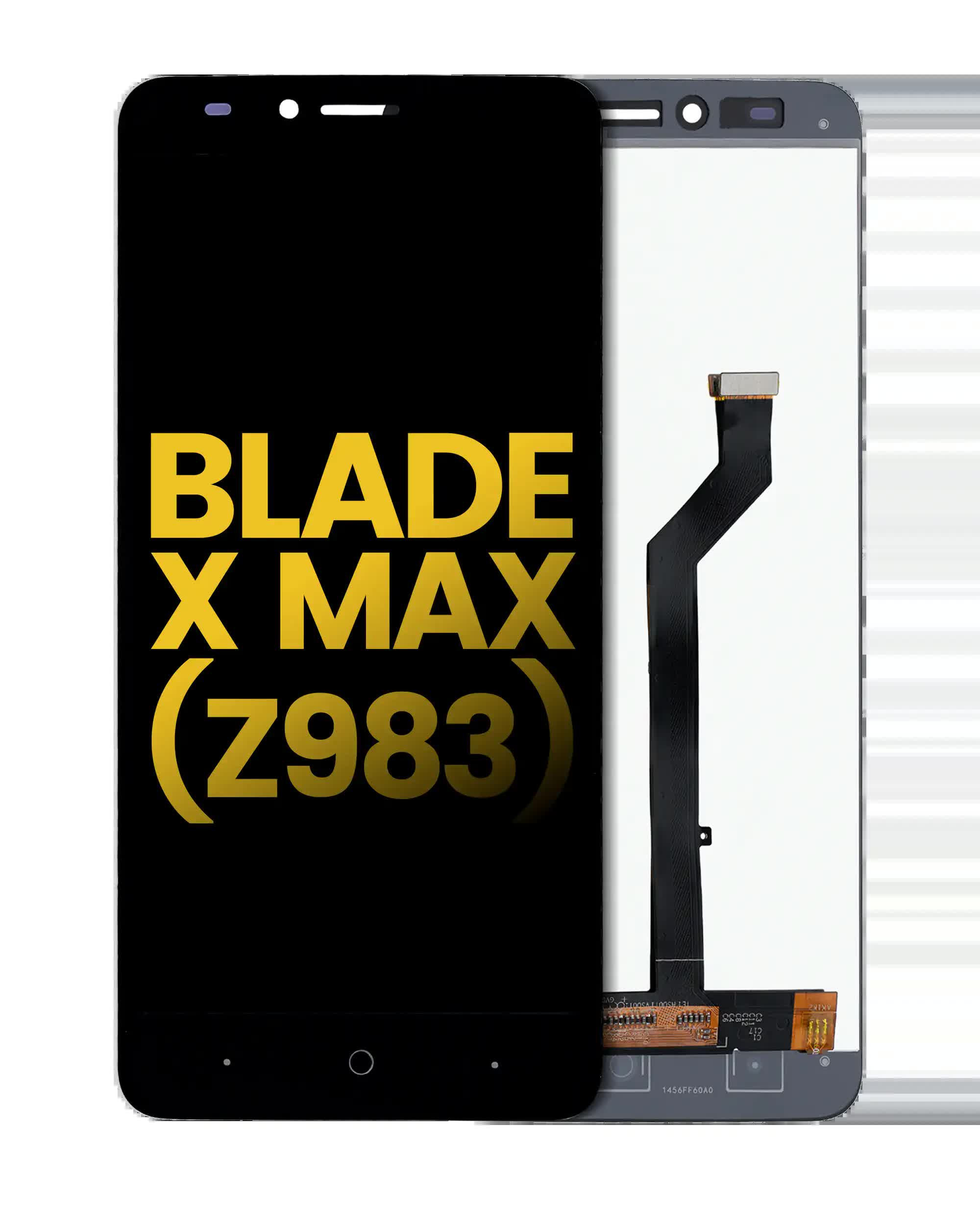 LCD Display ohne Rahmen für ZTE Blade X Max (Z983) (professionell aufgearbeitet) (Black (Schwarz))