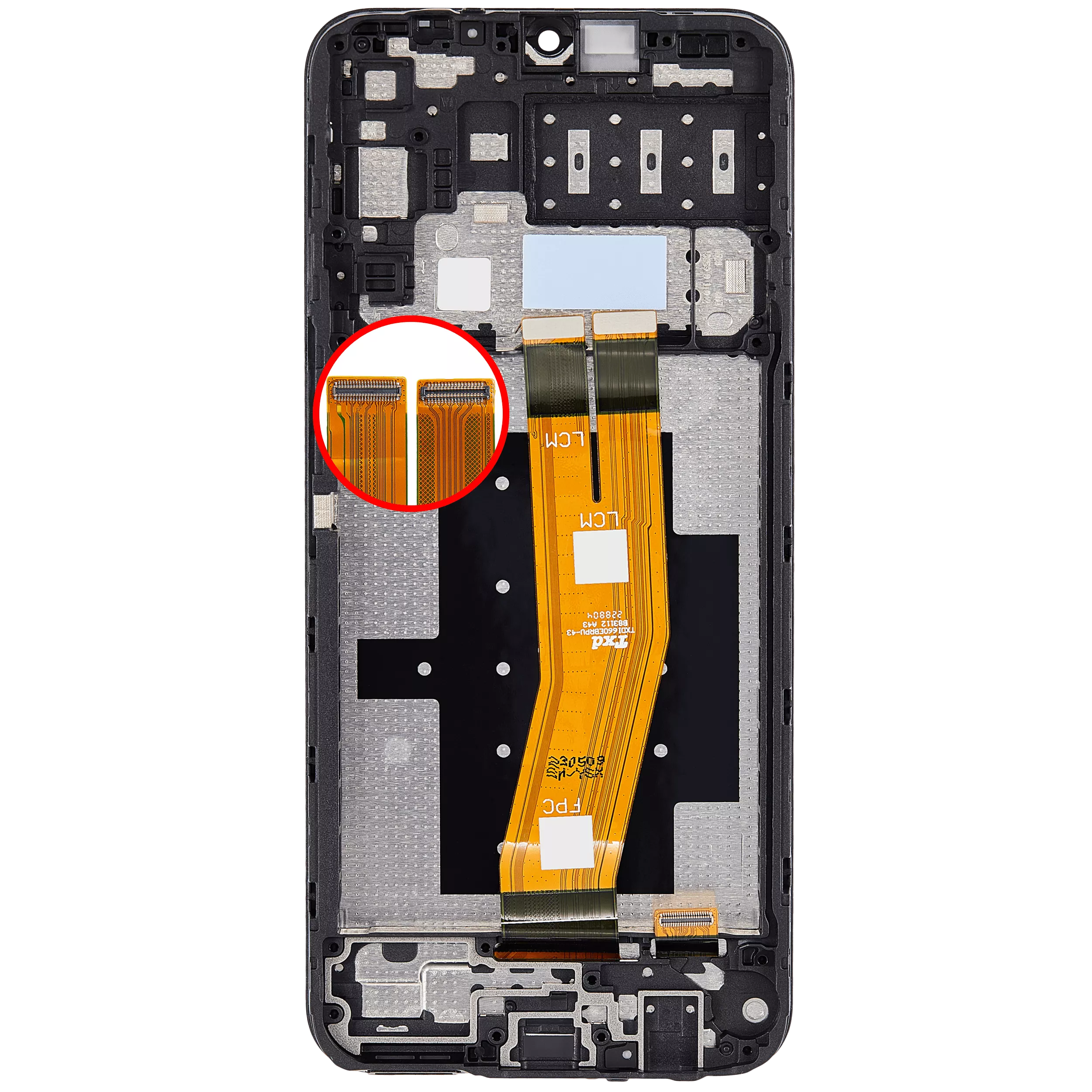 LCD Display mit Rahmen für Samsung Galaxy A14 4G (A145P / A145R / 2023) (professionell aufgearbeitet) – Bild 4