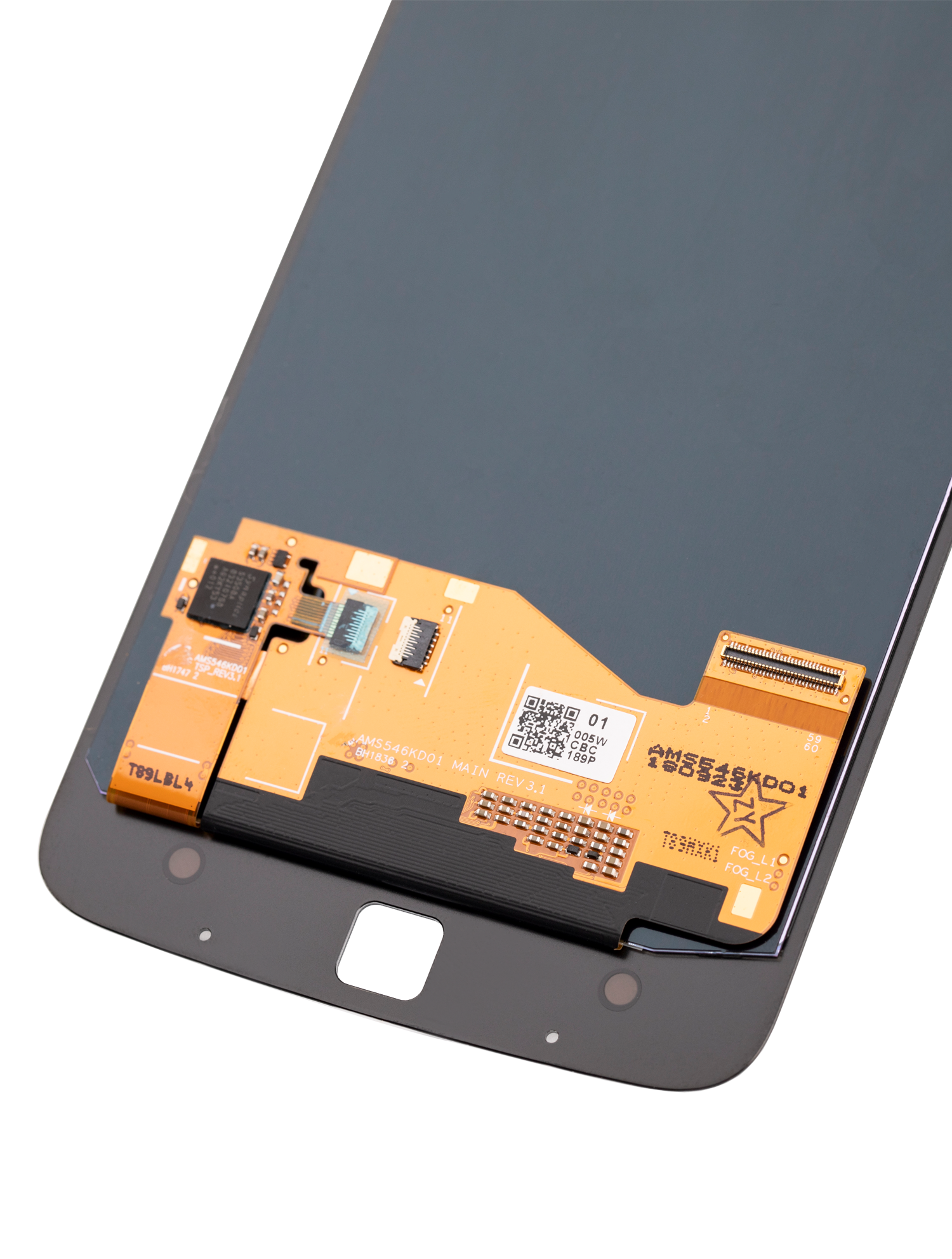 LCD Display ohne Rahmen für Motorola Moto Z / Moto Z Droid (XT1650-01 / 2016) (professionell aufgearbeitet) (Black (Schwarz)) – Bild 3