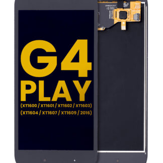 LCD Display ohne Rahmen für Motorola Moto G4 Play (XT1600 / XT1601 / XT1602 / XT1603 / XT1604 / XT1607 / XT1609 / 2016) (professionell aufgearbeitet) (Black (Schwarz))