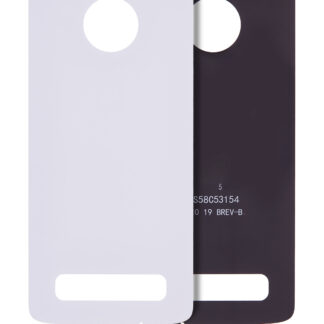 Rückdeckelglas für Motorola Moto Z4 (XT1980-3 / XT1980-4 / 2019) (Original) (White (Weiß))