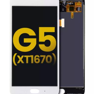 LCD Display ohne Rahmen für Motorola Moto G5 (XT1670 / XT1661 / XT1672 / XT167 / 2017) (professionell aufgearbeitet) (White (Weiß))