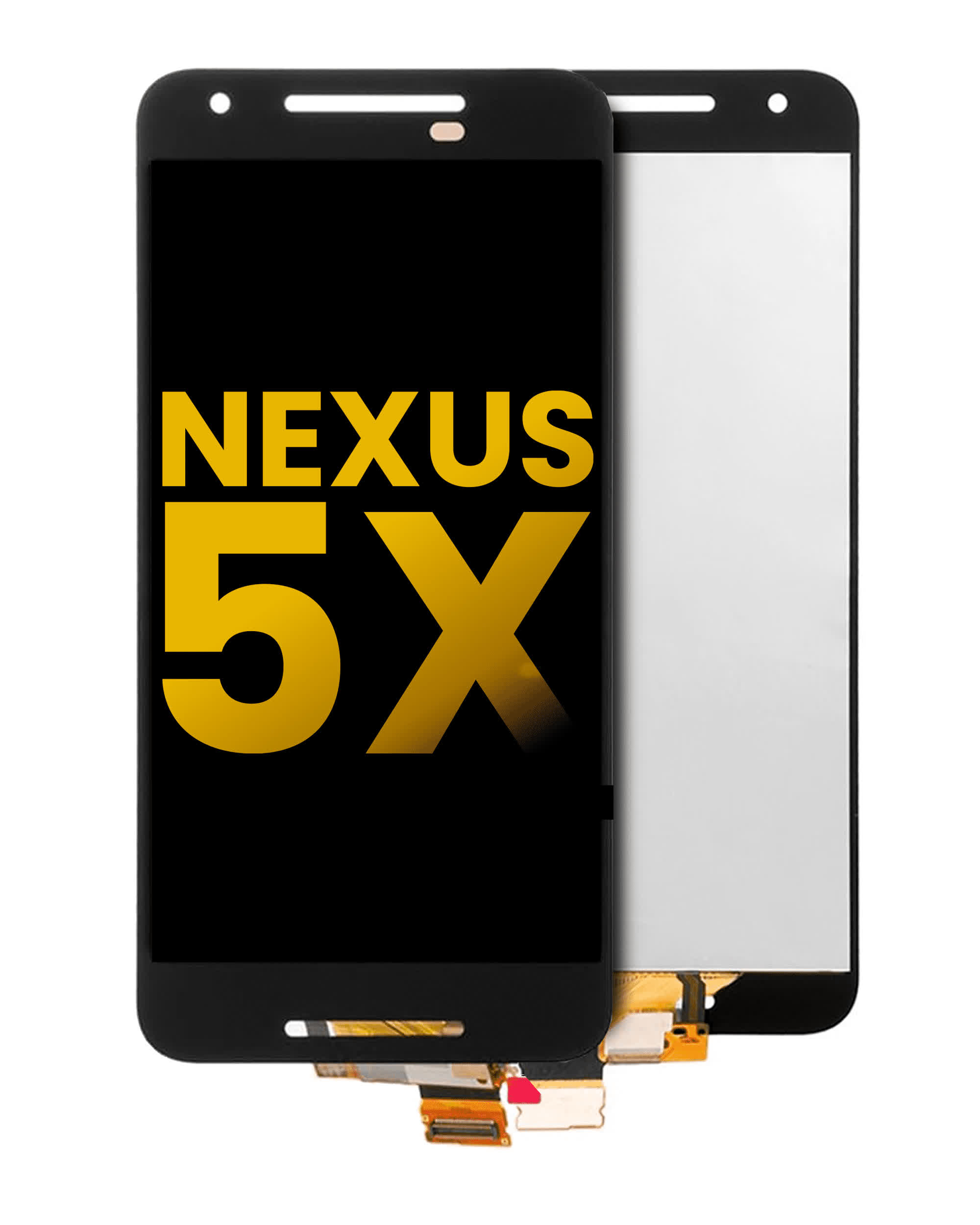 LCD Display ohne Rahmen für Nexus 5X (professionell aufgearbeitet) (Black (Schwarz))