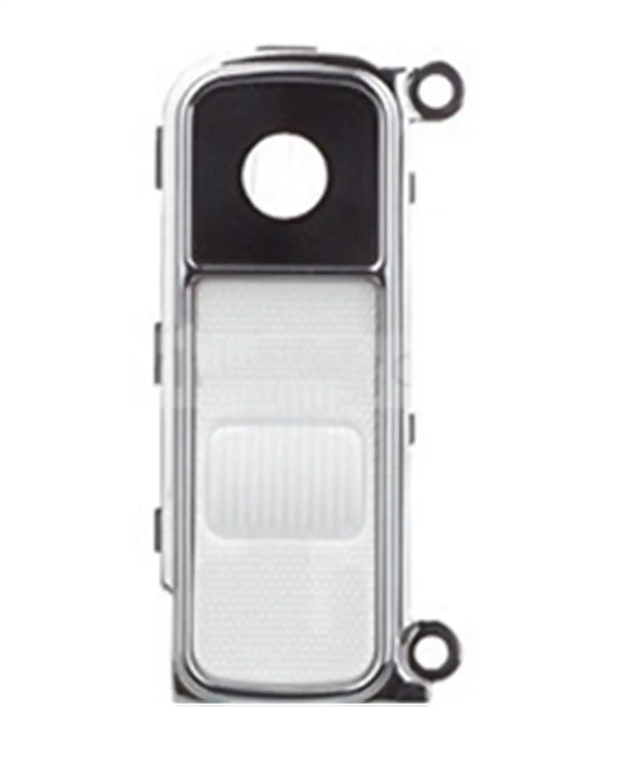 Rückkamera-Glas mit Power & Volume Buttons für LG K10 (2016) (White (Weiß))