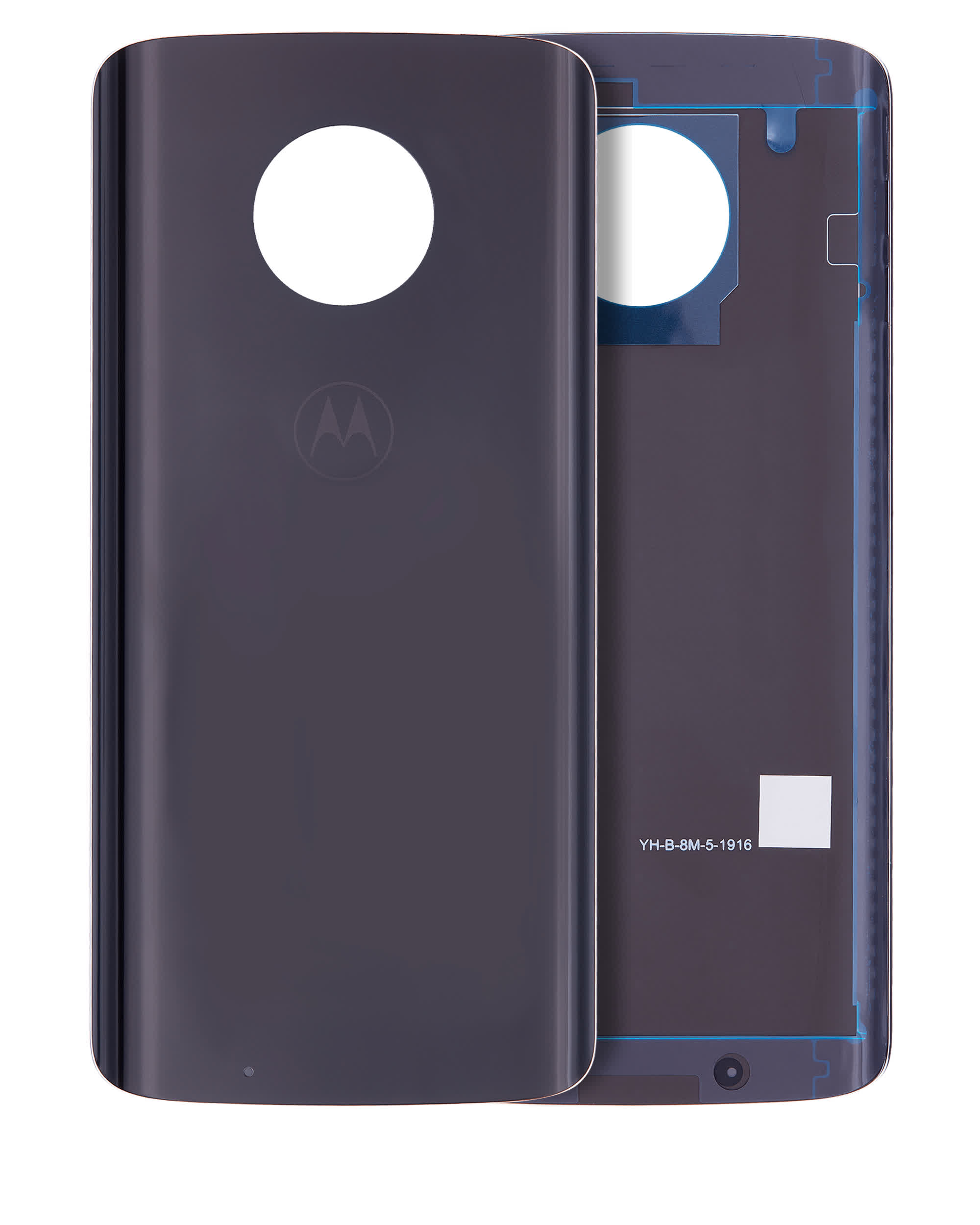 Rückdeckelglas für Motorola Moto G6 (XT1925 / 2018) (Original) (Black (Schwarz))