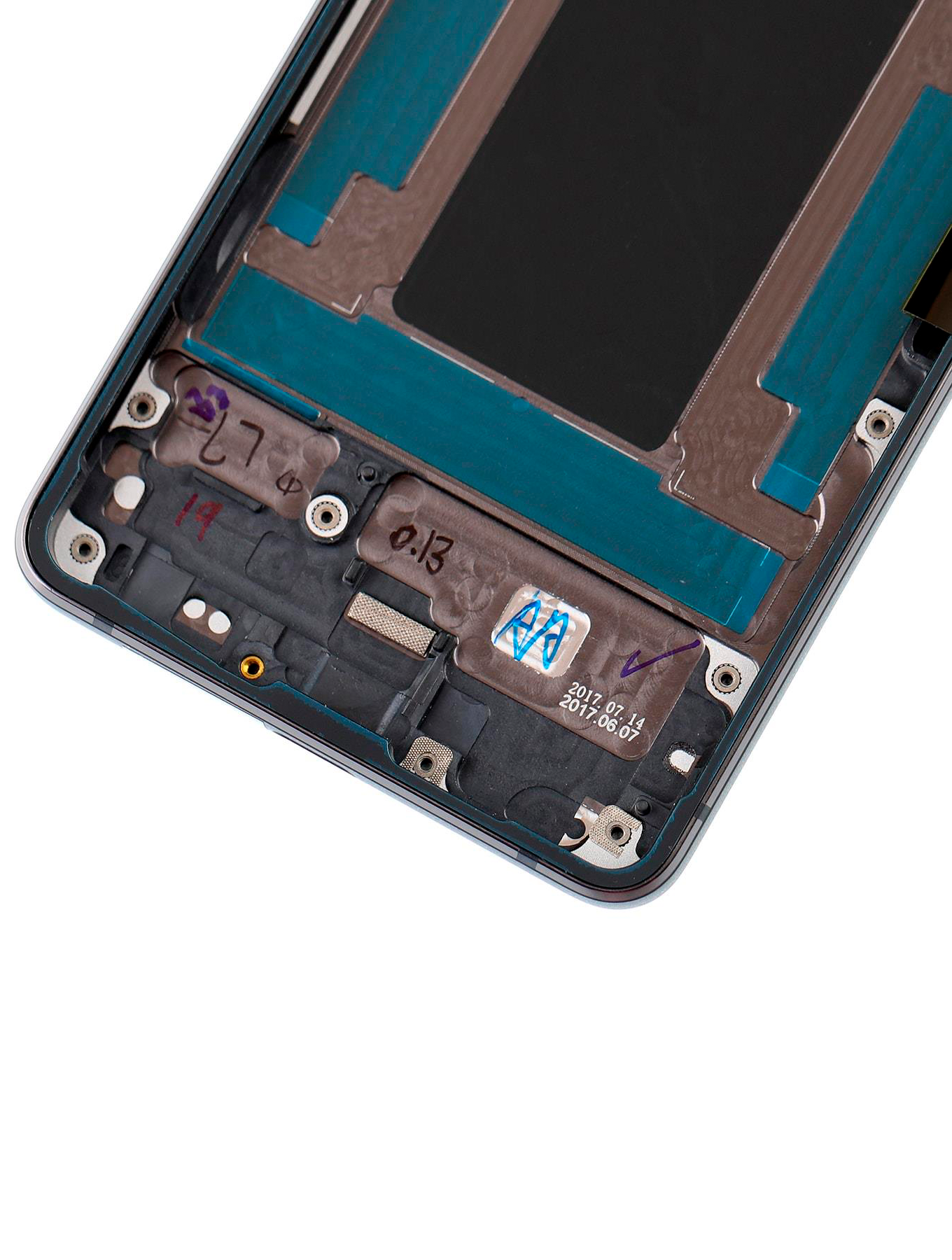 Rückgehäuse mit Kleinteilen vormontiert für Google Pixel 2 (ausgebautes Originalteil: Grade A) (Black (Schwarz)) – Bild 4