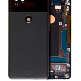Rückgehäuse mit Kleinteilen vormontiert für Google Pixel 2 (ausgebautes Originalteil: Grade A) (Black (Schwarz))
