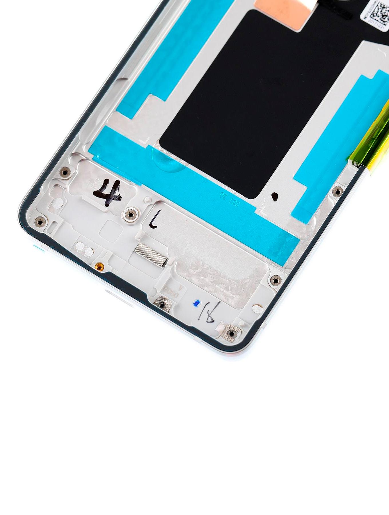 Rückgehäuse mit Kleinteilen vormontiert für Google Pixel 2 (ausgebautes Originalteil: Grade A) (White (Weiß)) – Bild 4