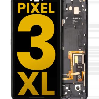 OLED Display mit Rahmen für Google Pixel 3 XL (professionell aufgearbeitet) (Just Black)