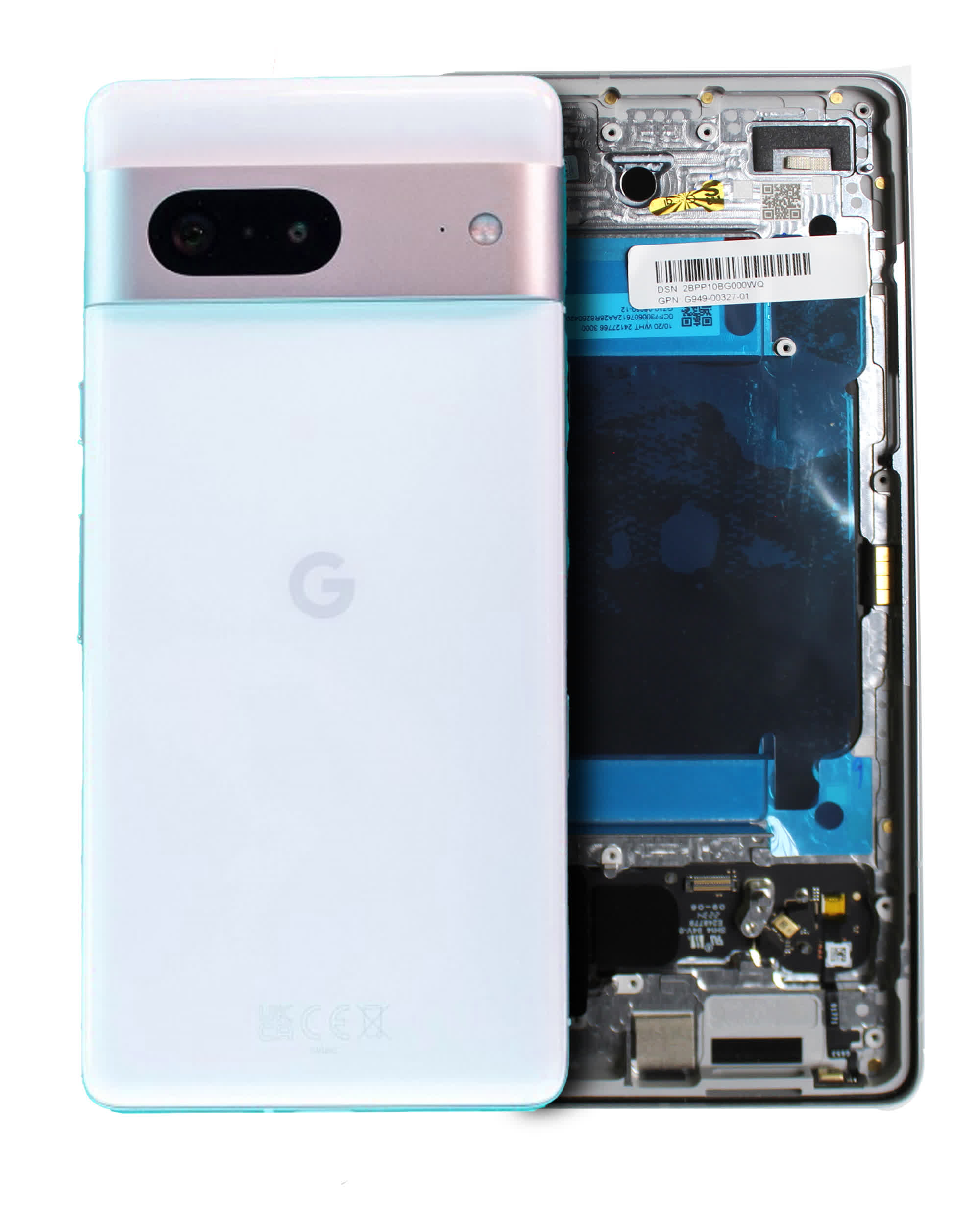 Rückgehäuse für Google Pixel 7 (Original) (Snow)