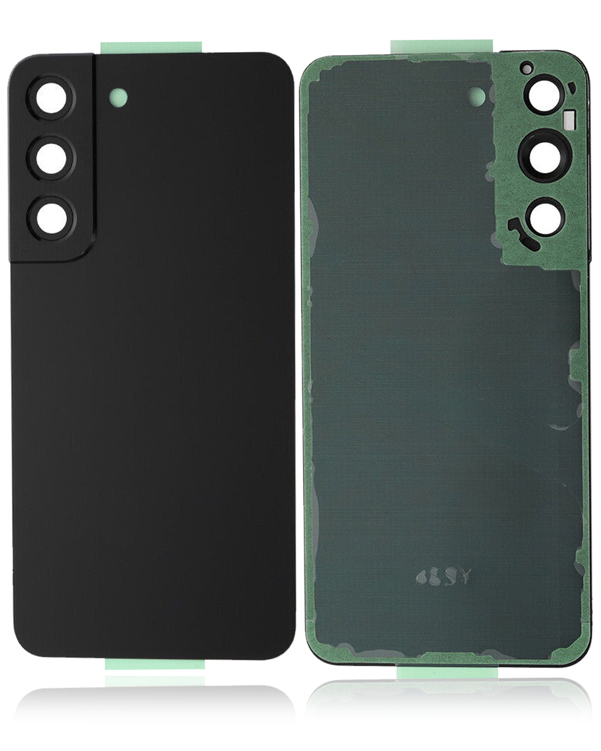 Rückdeckelglas mit Kameraglas für Samsung Galaxy S22 5G (Service Pack) (Phantom Black) – Bild 3