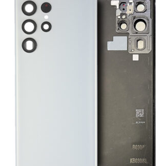 Rückdeckelglas mit Kameraglas für Samsung Galaxy S22 Ultra (Service Pack) (White (Weiß))