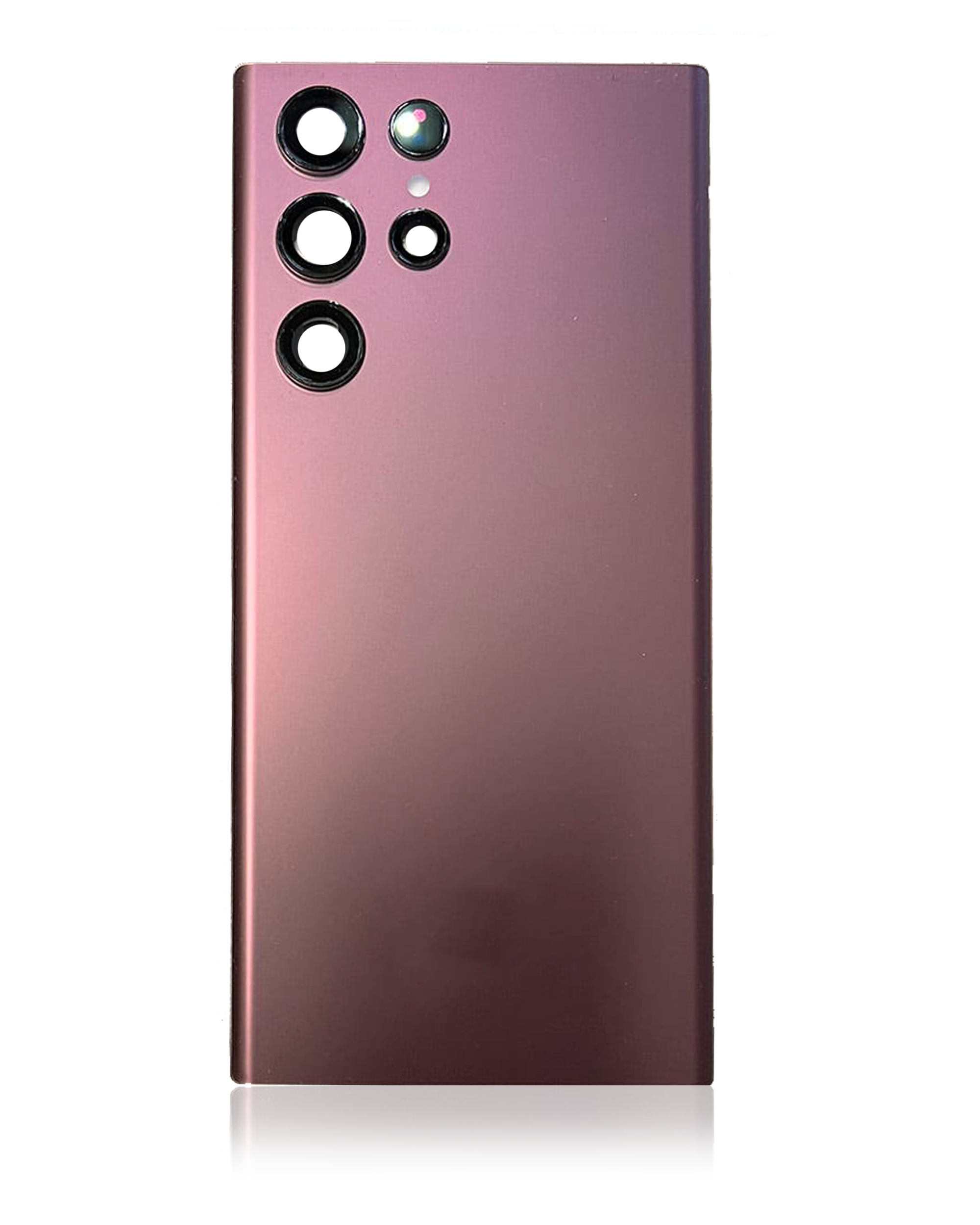 Rückdeckelglas mit Kameraglas für Samsung Galaxy S22 Ultra (Service Pack) (Burgundy) – Bild 2