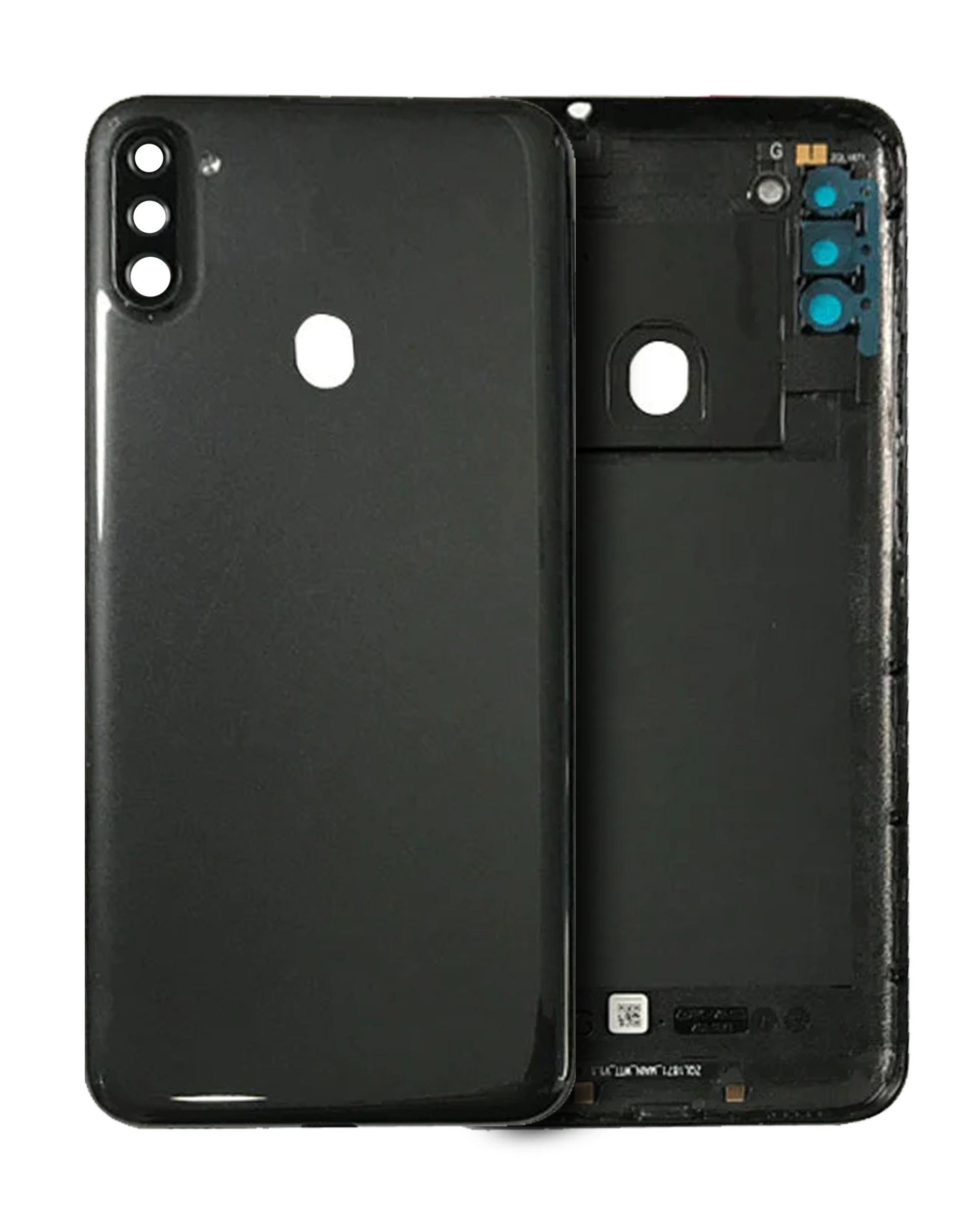 Rückdeckelglas mit Kameraglas für Samsung Galaxy A11 (A115 / 2020) (US-Version) (Service Pack) (Black (Schwarz)) – Bild 3